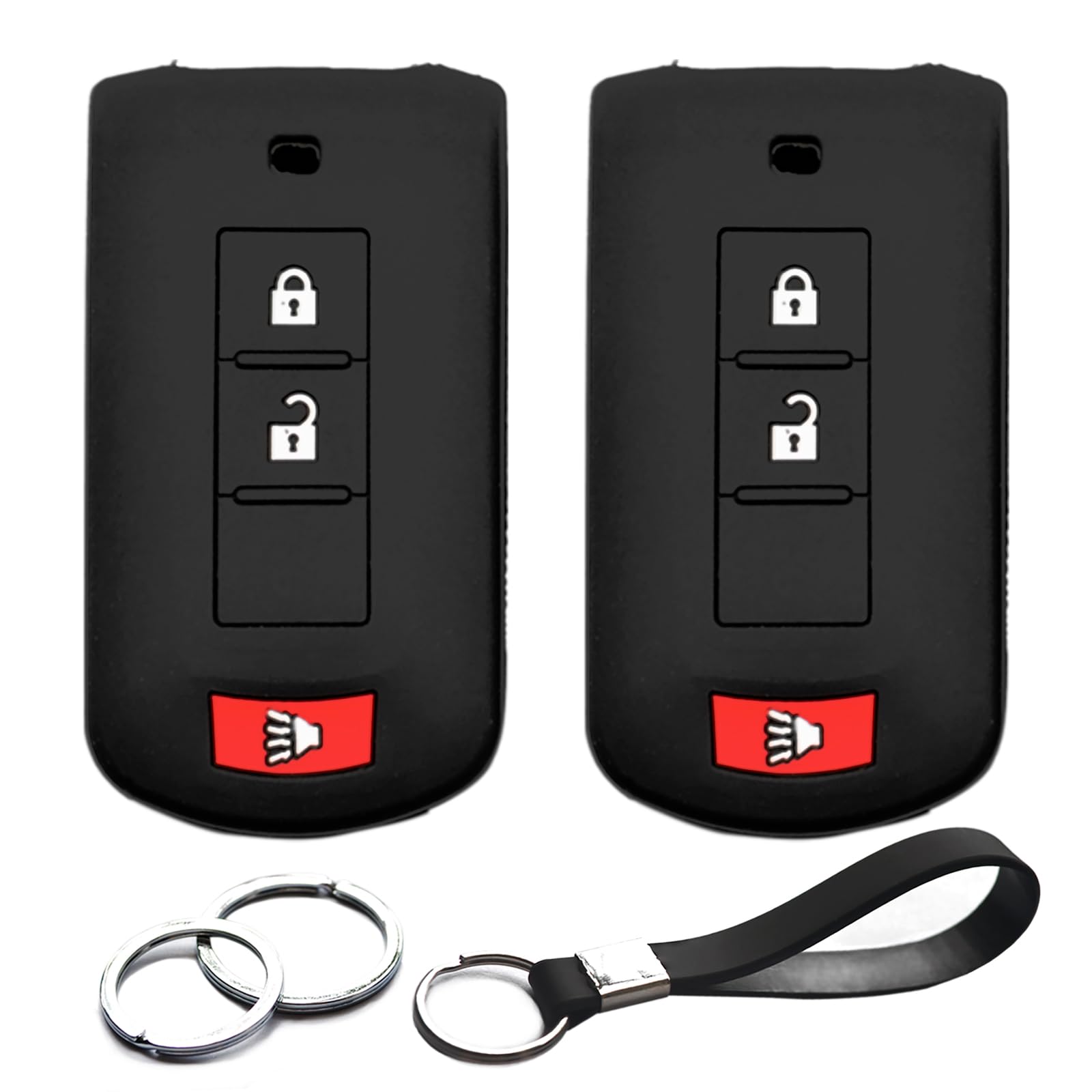 Infipar 2Pcs Compatible With Mitsubishi Eclipse Cross Lancer Mirage Montero Outlander Montero Sport Outlander Sport Smart 3 Butt