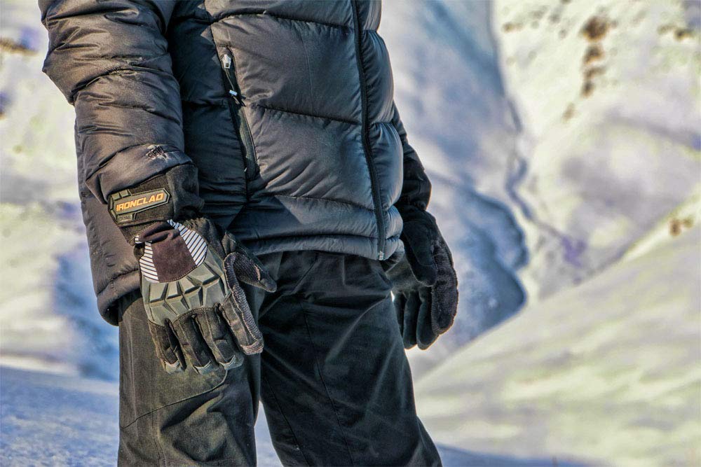 Ironclad Tundra® Gloves - Insulated, Waterproof, Cold Weather, 2X-Large, Black, Faux Leather, Model CCT2-06-XXL
