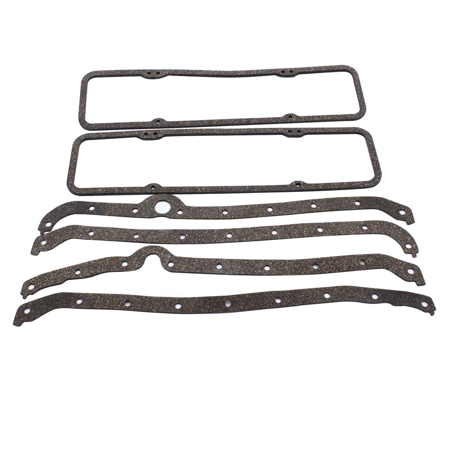 1 Set Overhaul Engine Gasket Set Full Gasket C350-1 260-1000 KS2600 Compatible with Small Block Chevy Engines SBC 283 302 307 32