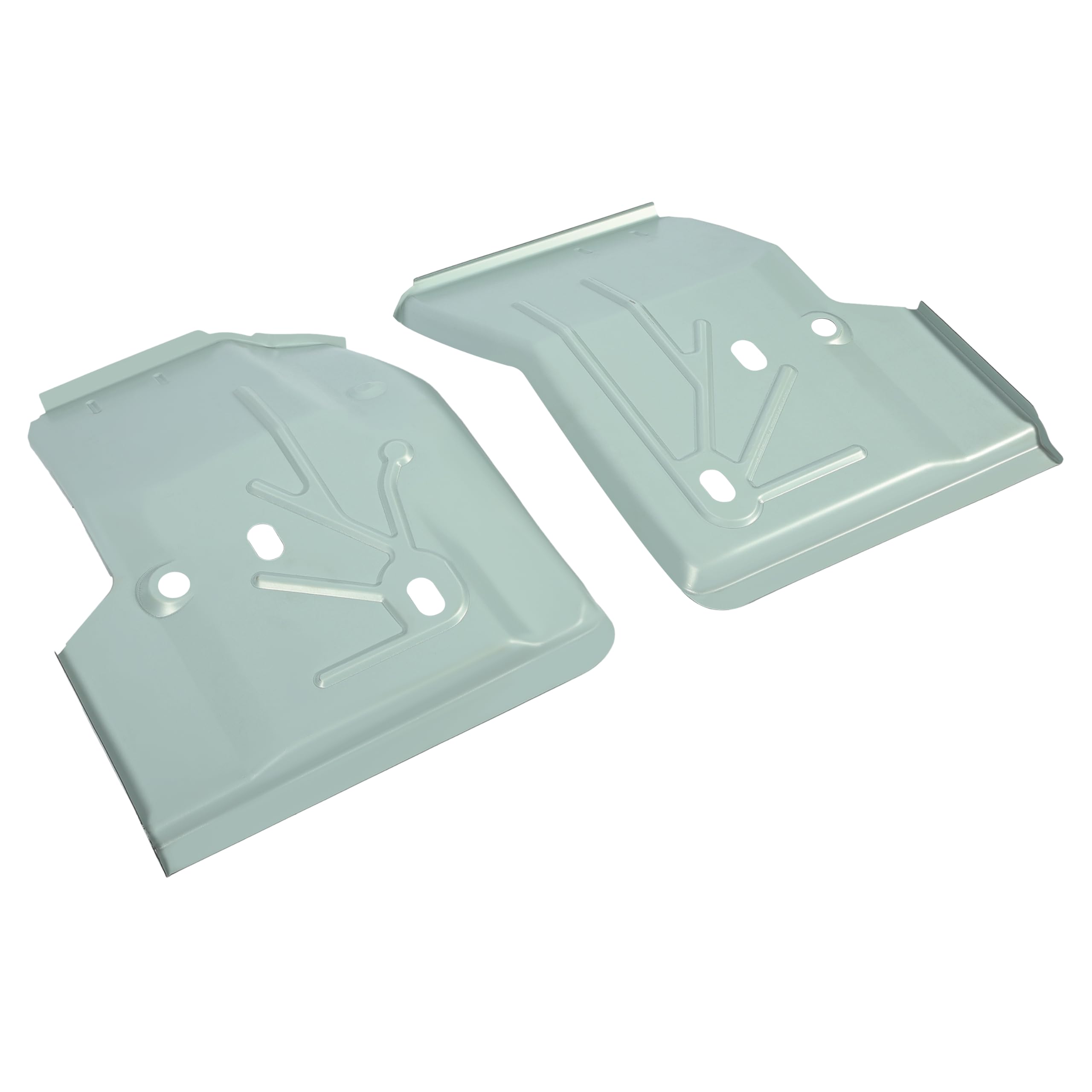 ECOTRIC Floor Pan Pair for 1997-2006 Jeep TJ Wrangler, Left & Right, Alloy Steel, Silver, Model VC-LYAM-168T-C
