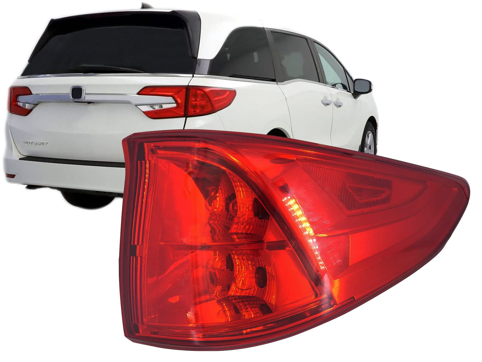 Auto Parts Avenue APA Replacement for Outer Tail Light 2018-2022 Odyssey Passenger Right Side 33500THRA01 HO2805115