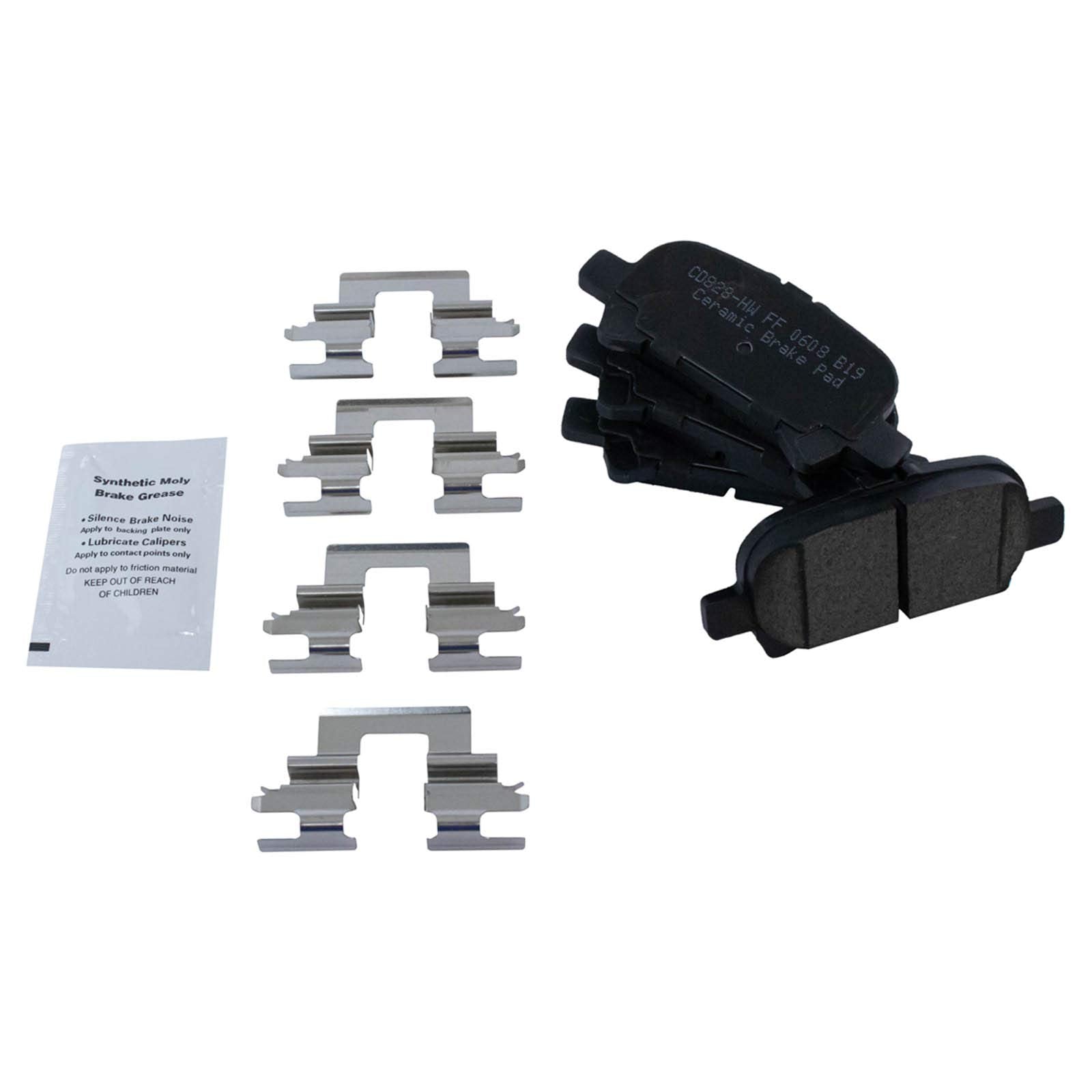 Trq Rear Brake Pad & Rotor Kit Brake Pads Brake Rotor Ceramic Compatible With 2005-2007 Toyota Avalon 2002-2006 Camry 2004-2008