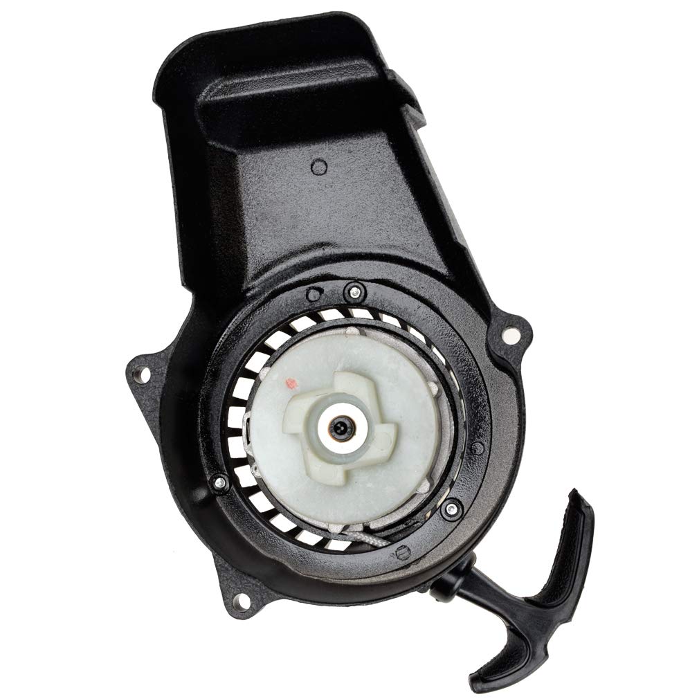 HIAORS Alloy Pull Starter for 47cc-50cc 2-Stroke Mini Dirt Bikes - Black, Model 77ed0191