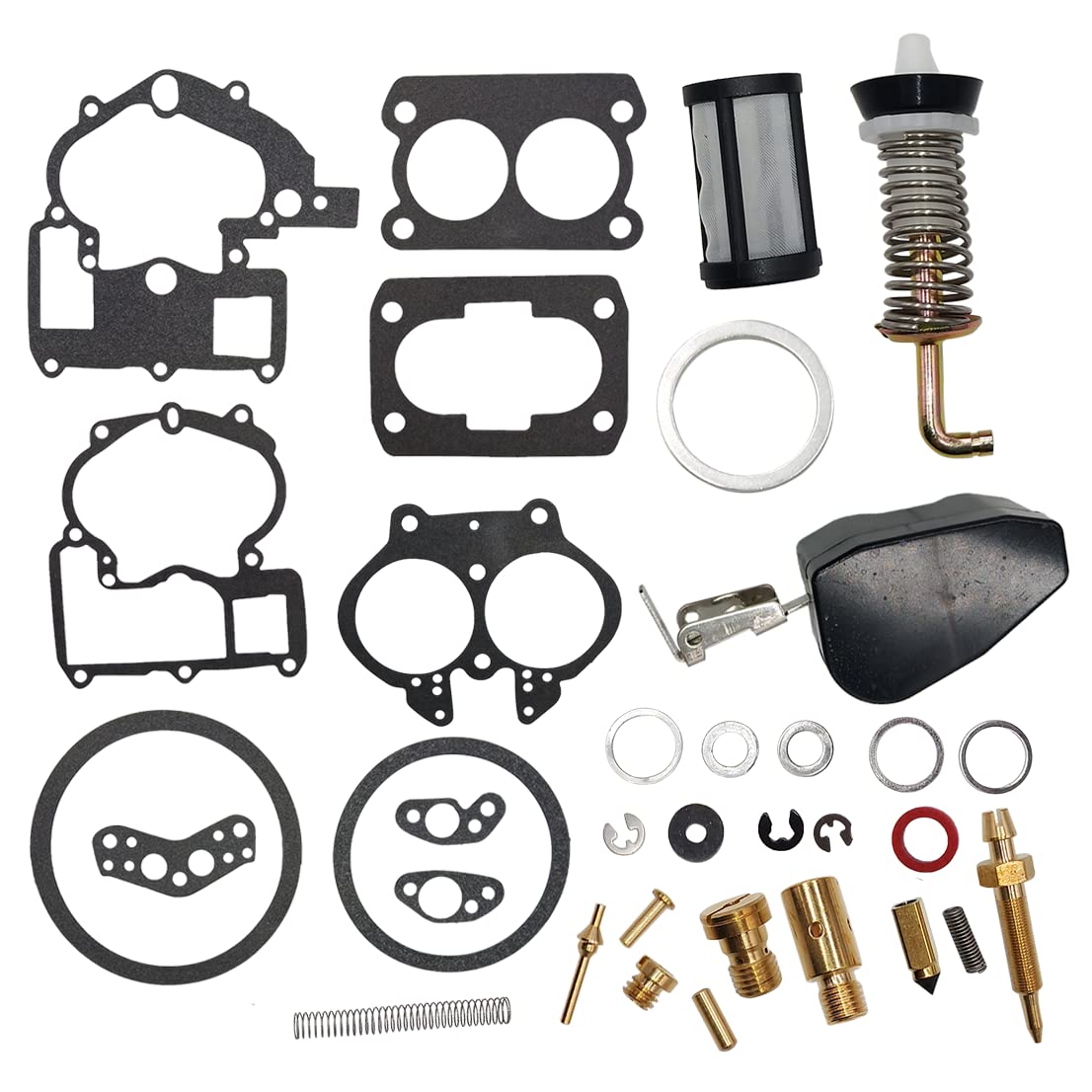 Cylinman Carburetor Repair Rebuild Kit Fit for Mercruiser Mercury Marine 3.0L 4.3L 5.0L 5.7L Boat 3302-804844002 1389-9562A1 138