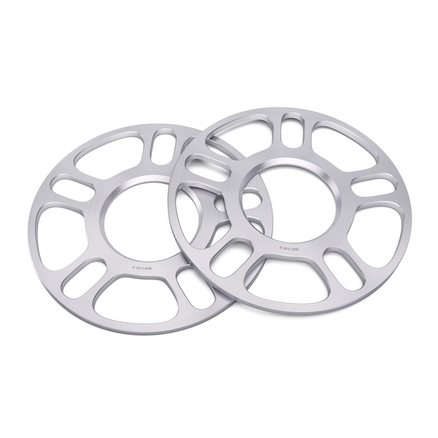 2Pcs 5Mm (3/16 Inch) Hubcentric 5X4.5 And 5X4.75 Wheel Spacers (70.5Mm Bore) Compatible With Ford Cadillac Lincoln Mazda Chevy Gmc Pontiac (5X114.3 And 5X120.7)