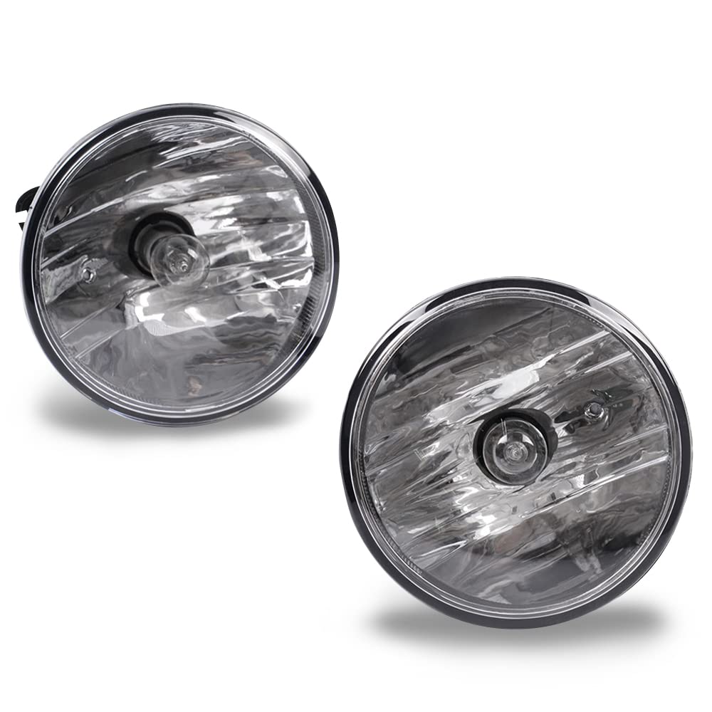 CNNELL Fog Lights w/Bulb Compatible with 2007-2013 Chevy Avalanche, 2007-2014 Chevy Suburban Tahoe, 10-13 Chevy Camaro, 07-14 GM