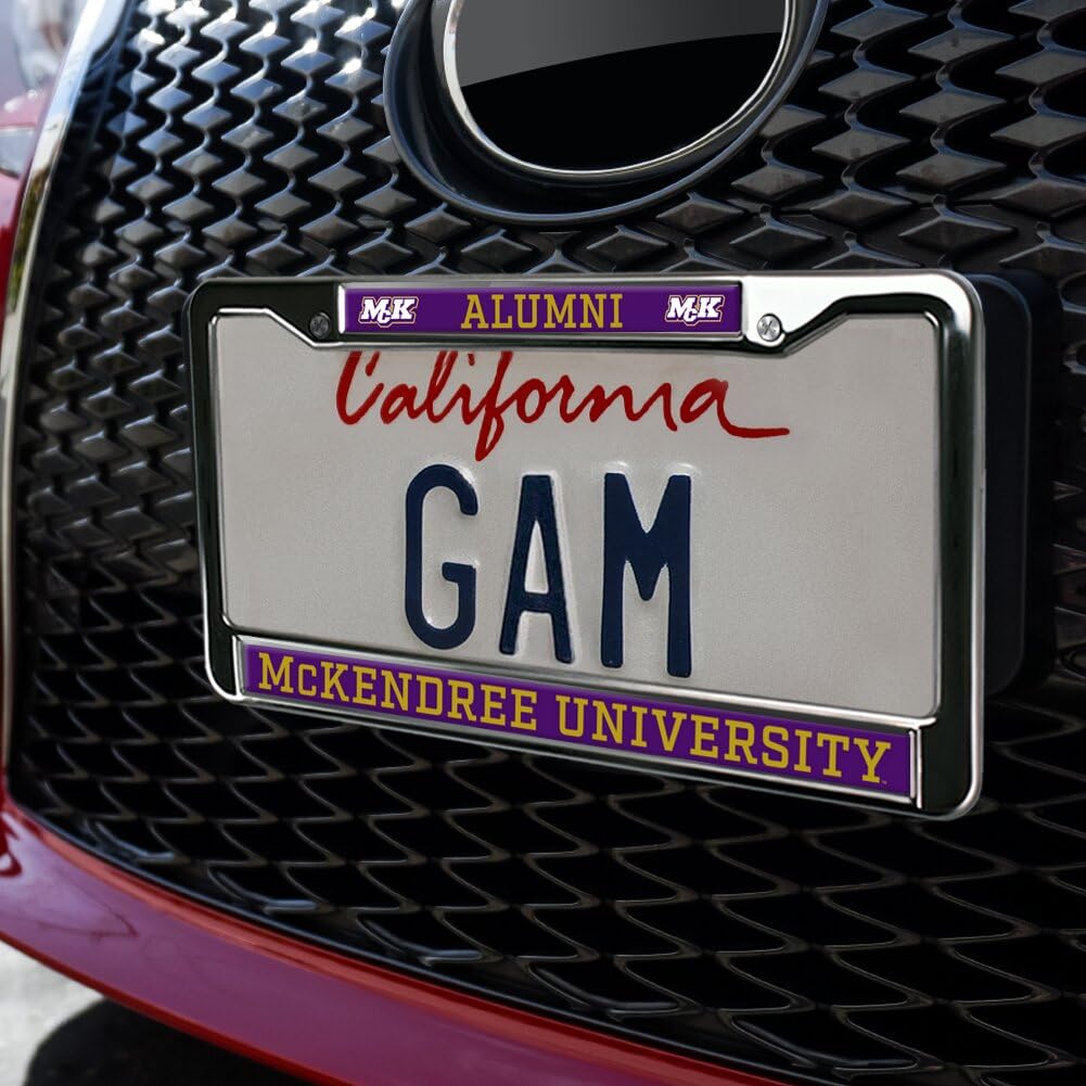 McKendree University Alumni Full Size Standard License Plate Metal Frame