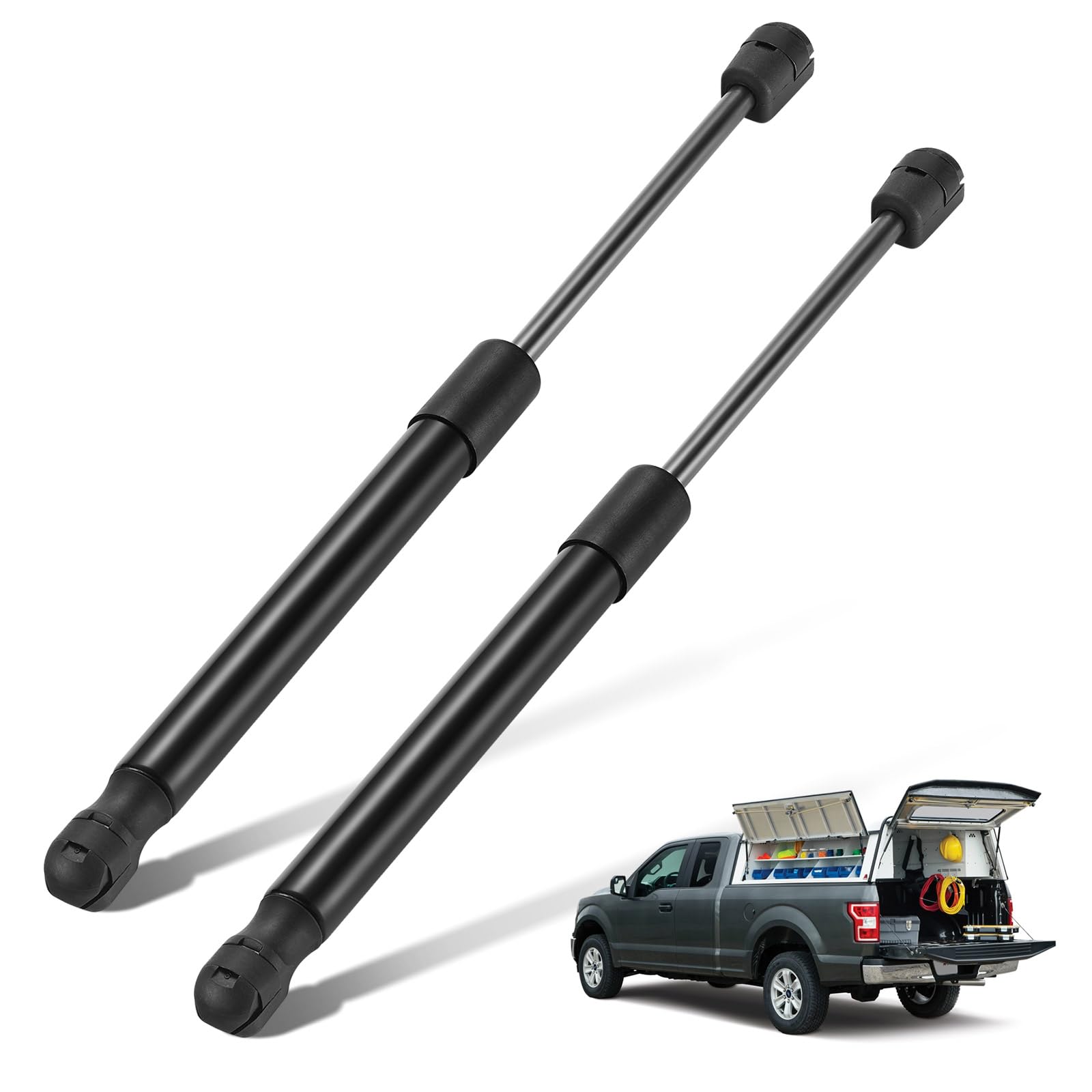 Bdfhyk C16-25563 12 Inch 65Lbs/289N Gas Struts Shocks For Camper Shell Side Window, Pickup Truck Toolbox,Cabinet Lid Door, Boat