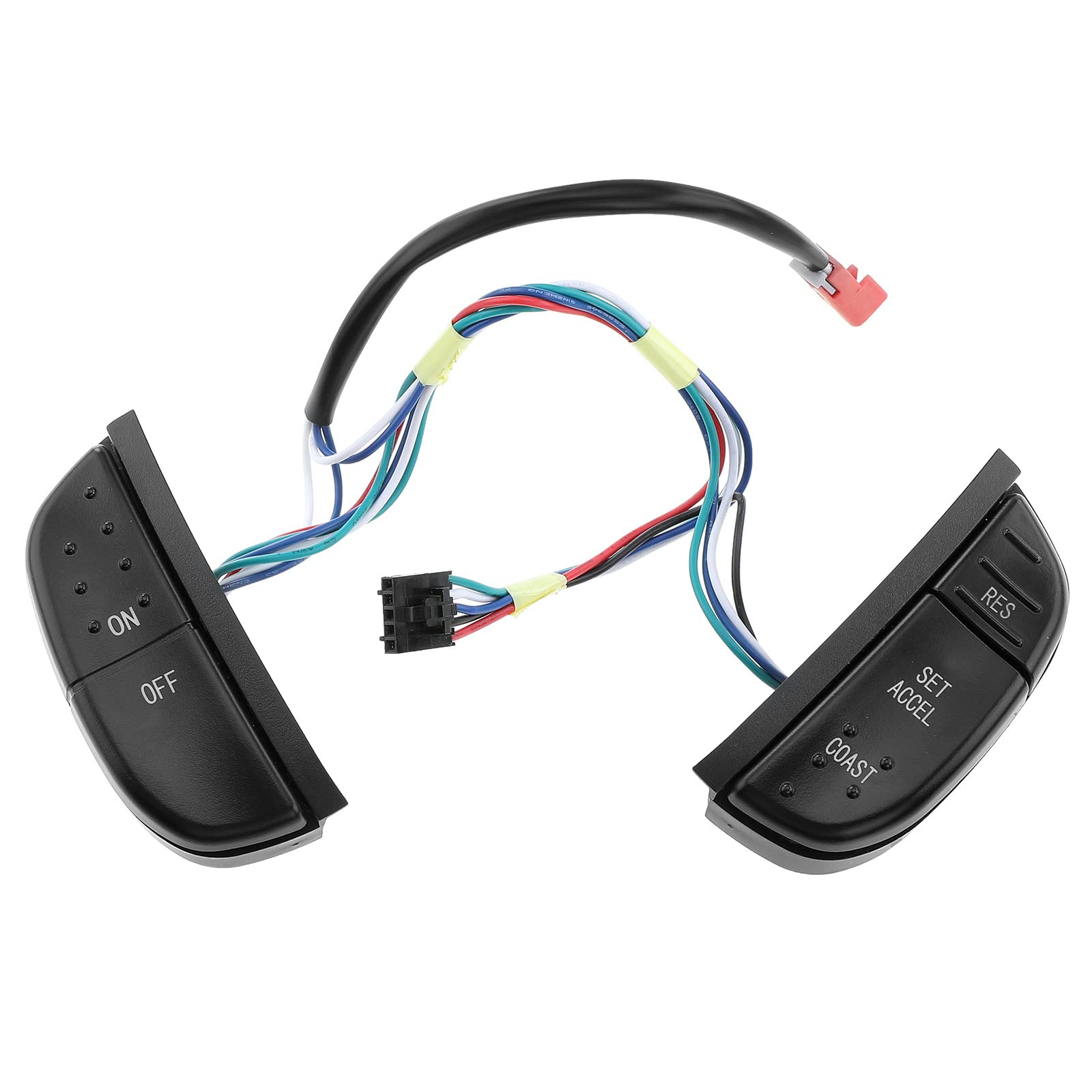 A-Premium Steering Wheel Mounted Cruise Control Switch, With Green Backlight, Compatible With Ford F-150/250/350 1997-2004, F-15
