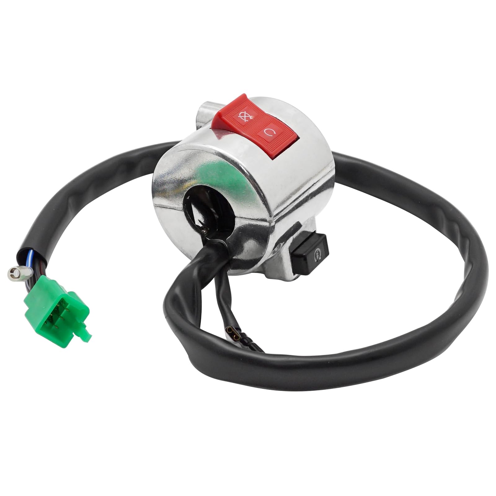 JAVIK Right Start Stop Kill Control Switch 35013-MCL-020 Compatible with Honda Shadow Spirit 750 VT750DC Silver