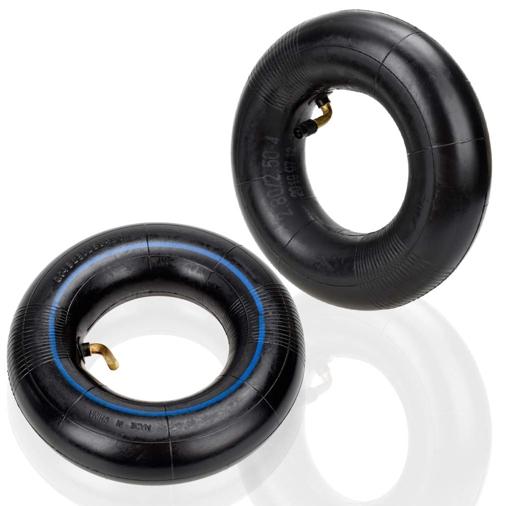 HIAORS 2Pcs Inner Tube 2.80/2.50-4 280/250-4 2.80-4 2.50-4 280-4 250-4 Tire Bent Metal Valve TR87 for Razor E300 Mobility Choppe