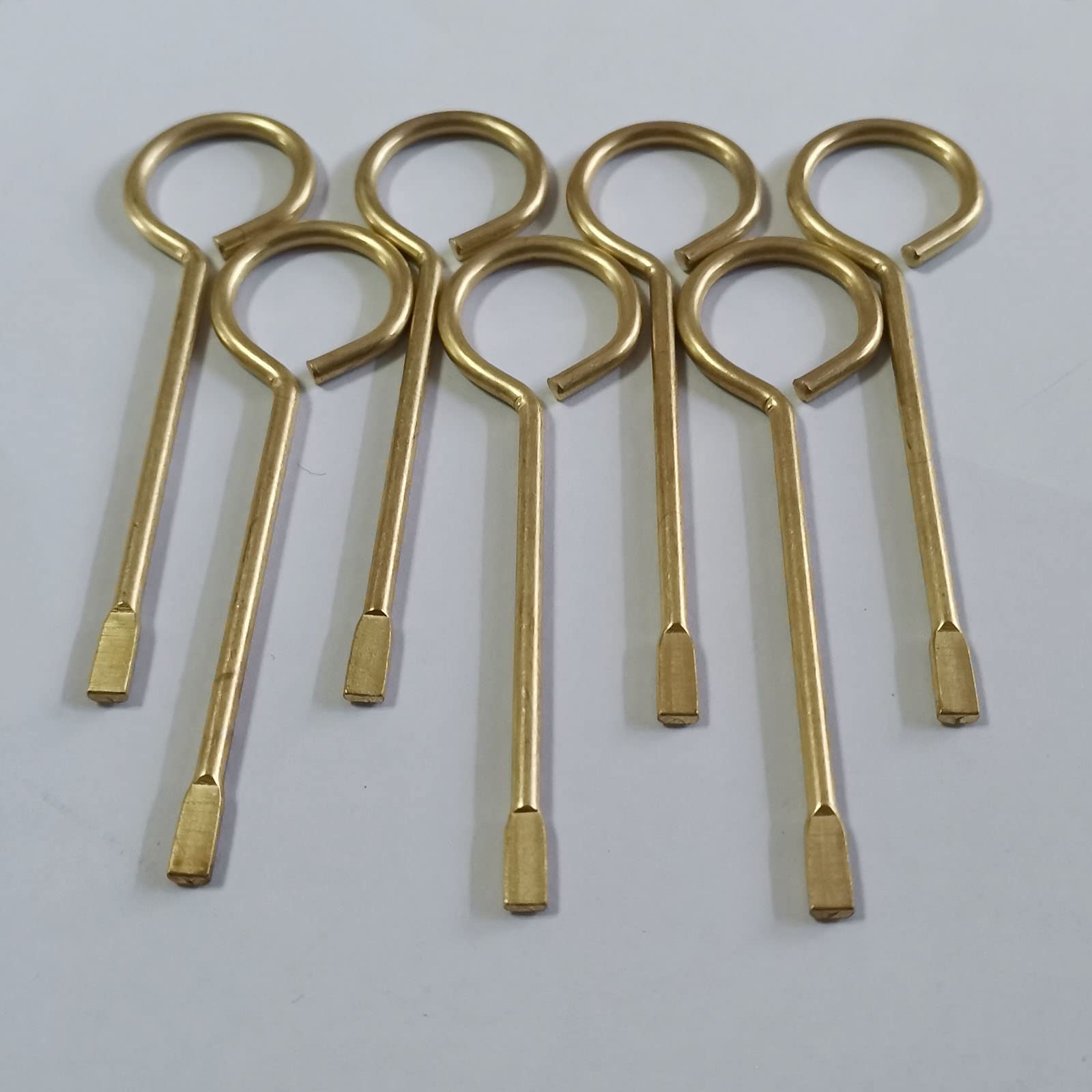 CF Living 8 Pack Interior Door Key for Bedroom & Bathroom Emergency Privacy Locks - Compatible Key Pin Set