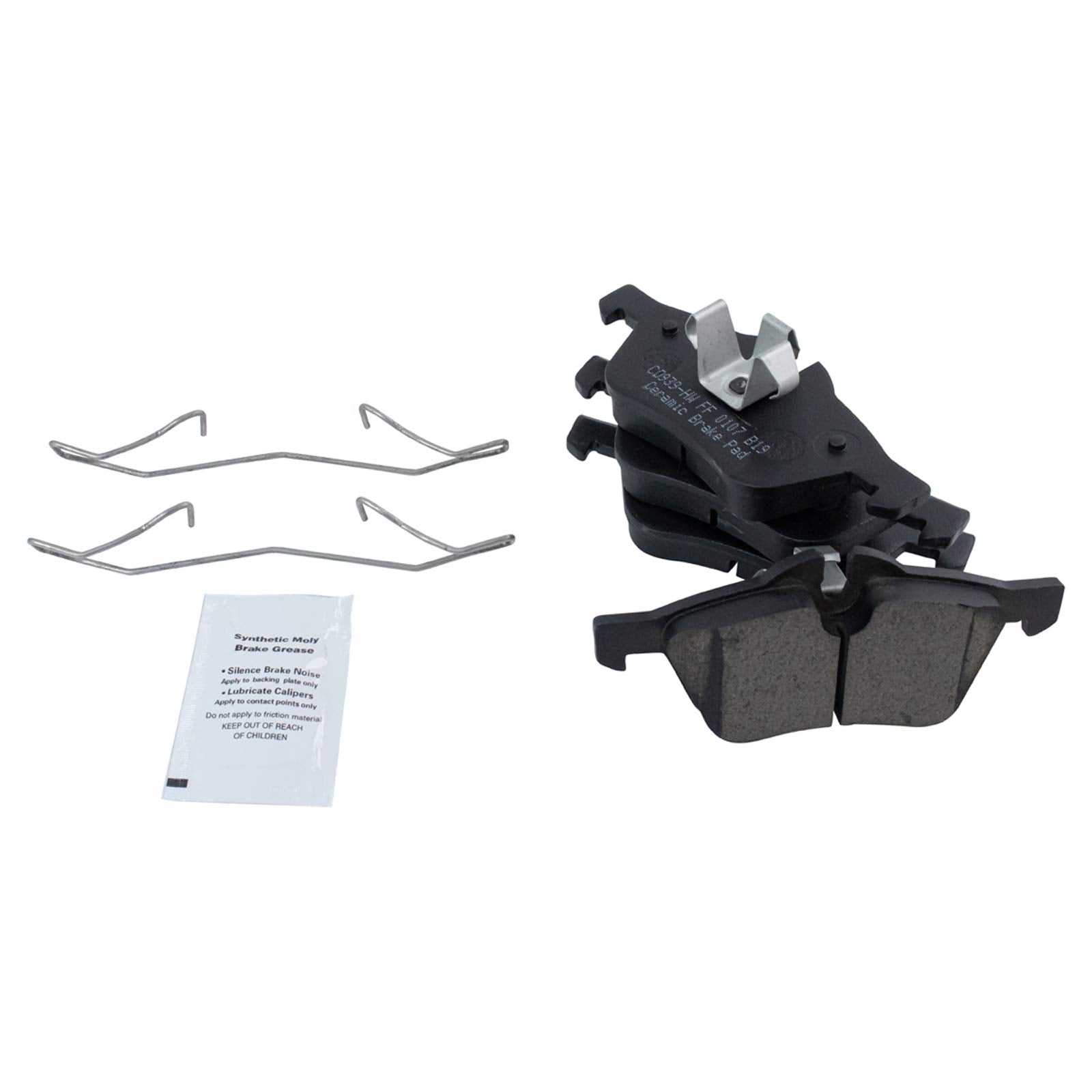 Trq Front And Rear Brake Pad & Rotor Kit Brake Pads Brake Rotor Ceramic Compatible With 2002-2006 Mini Cooper