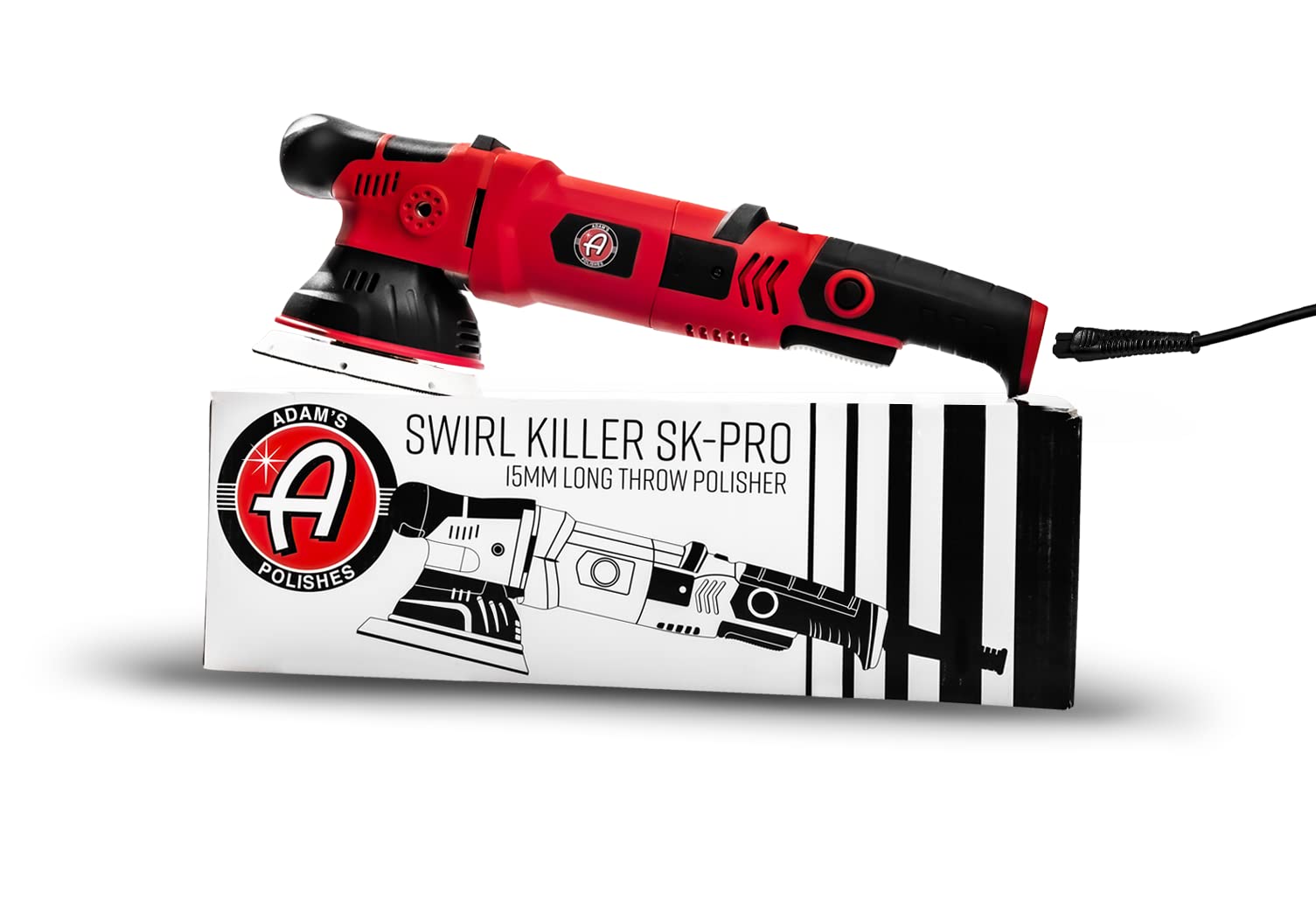 Adam's Polishes SK Pro 15mm Car Polisher - Professional Buffer Polisher For Car Detailing | Use W/Car Polish, Polishing Compound