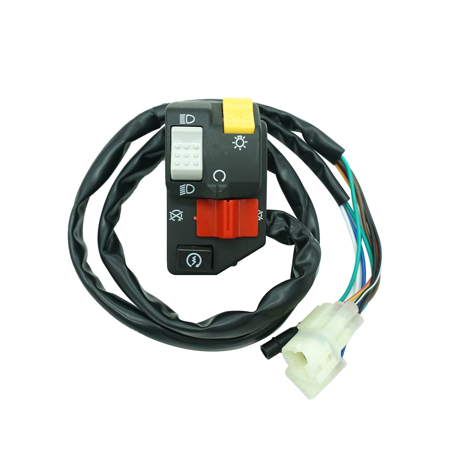 M MATI Left Handlebar Start Kill Stop Headlight Switch for Honda TRX250 TRX250EX 2006-2007, Model 35200-HN6-A31, Black