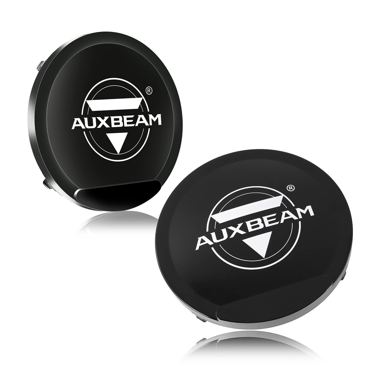 Auxbeam 7 Inch Black Protective Light Covers, Round Offroad Light Shield, Street Road Compliant, 7 Diameter Lens Cap, Snap-On De