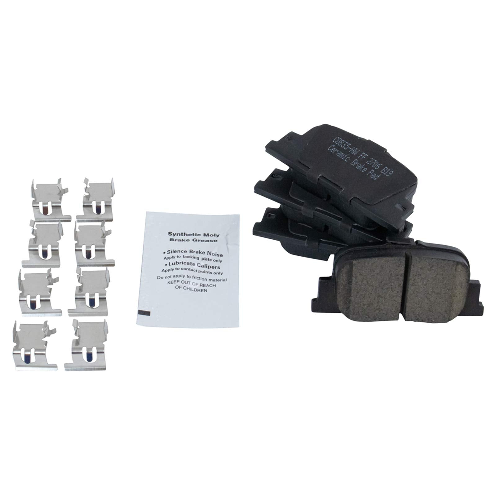 Trq Rear Brake Pad & Rotor Kit Brake Pads Brake Rotor Ceramic Compatible With 2005-2010 Scion Tc