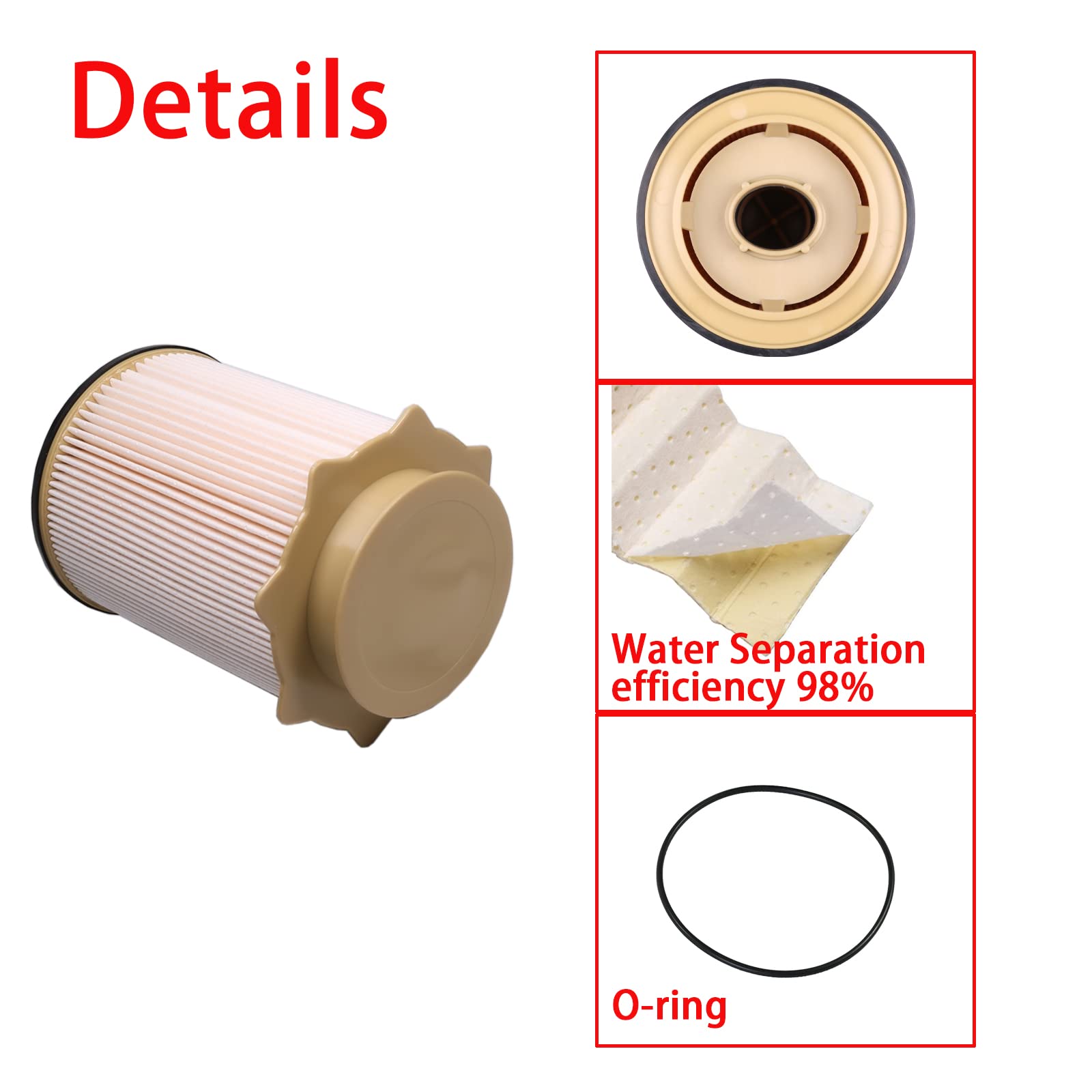 Fuel Filter Water Separator Set Replacement For 2013-2018 Dodge Ram 6.7L Cummins 2500 3500 4500 5500 Turbo Diesel Engines Replac