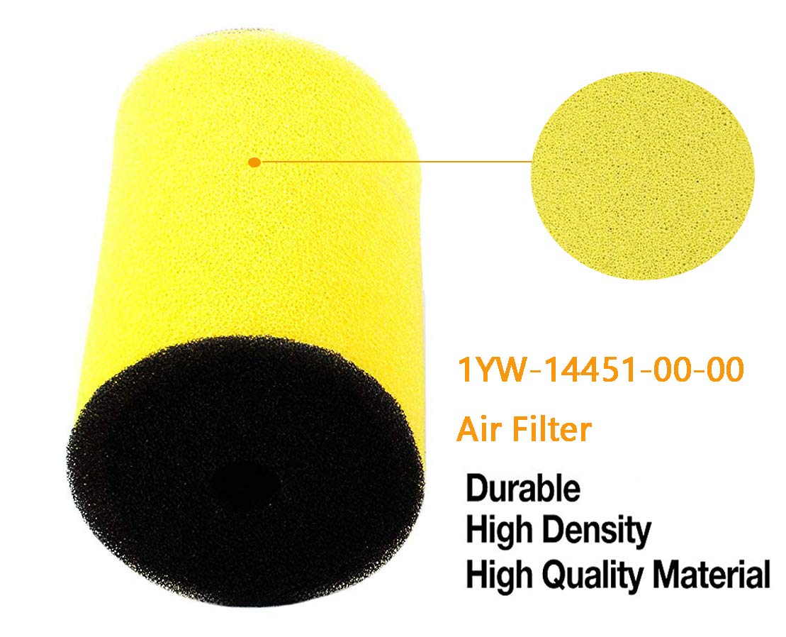 Podoy 1Yw-14451-00-00 Air Oil Filter For Compatible With Yamaha Timberwolf 250 Big Bear 350 Moto-4 250 350 Kodiak 400 Big Bear 3