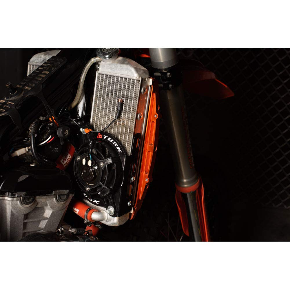 TUSK Digital Radiator Fan Kit for KTM 300 XC-W 2019-2023, 350 XC-F 2016-2022 & Husqvarna TE 300, Aluminum,