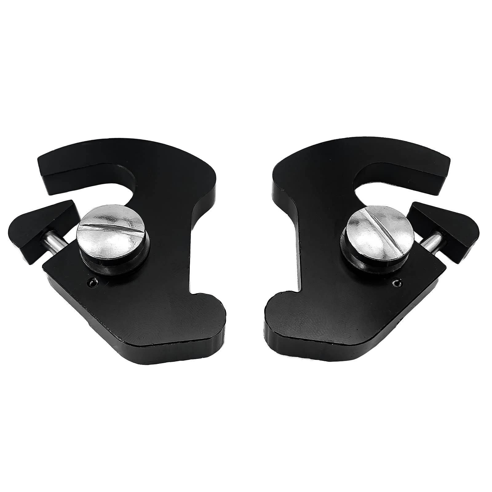 YIMOTO Motorcycle Black Detachable Rotary Sissy Bar Luggage Rack Latch Clips for Harley Davidson Softail Sportster 883 1200XL To