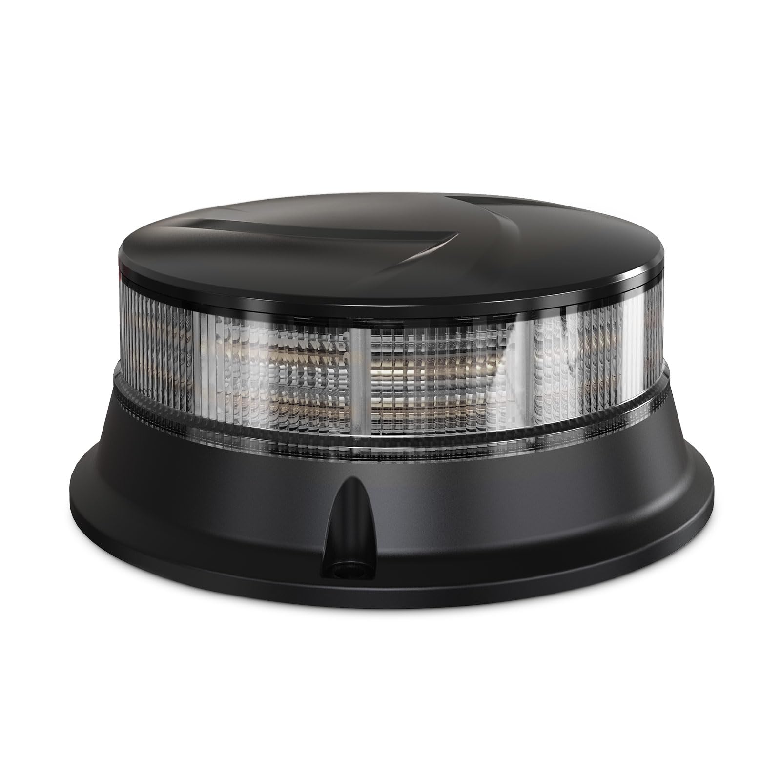 Agrieyes Smoke Lens Beacon Light 4.2Inch, Amber Flashing Safety Warning Lights Permanent Mount, Led Emergency Strobe Lights For
