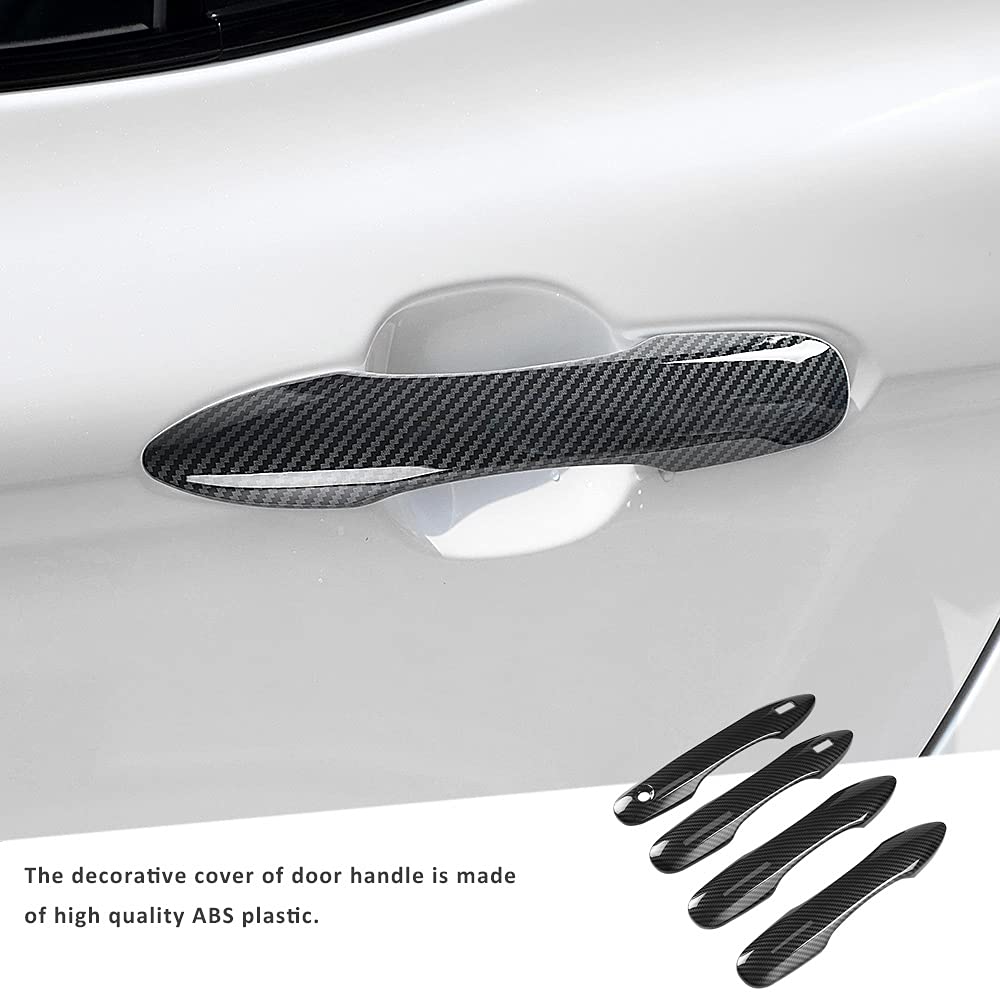 Dloveg Car Door Handle Cover Protector Compatible For 2018-2023 2024 2025 Toyota Camry Accessories Compatible For Toyota Corolla