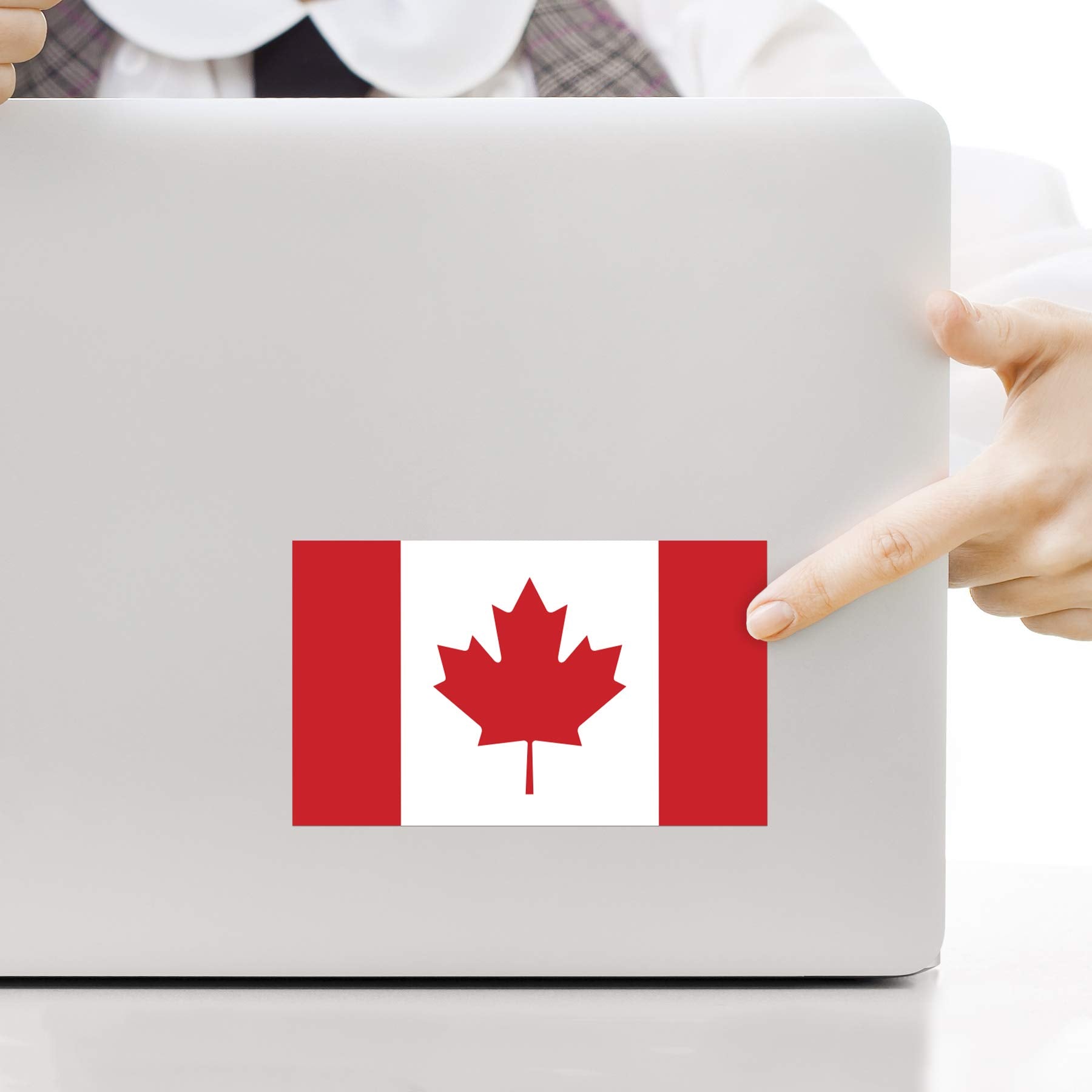 2-Pack Canada Flag Decal Stickers | Official Flag of Canada Stickers | 5-Inches by 3-Inches | Premium Quality Vinyl | PD400