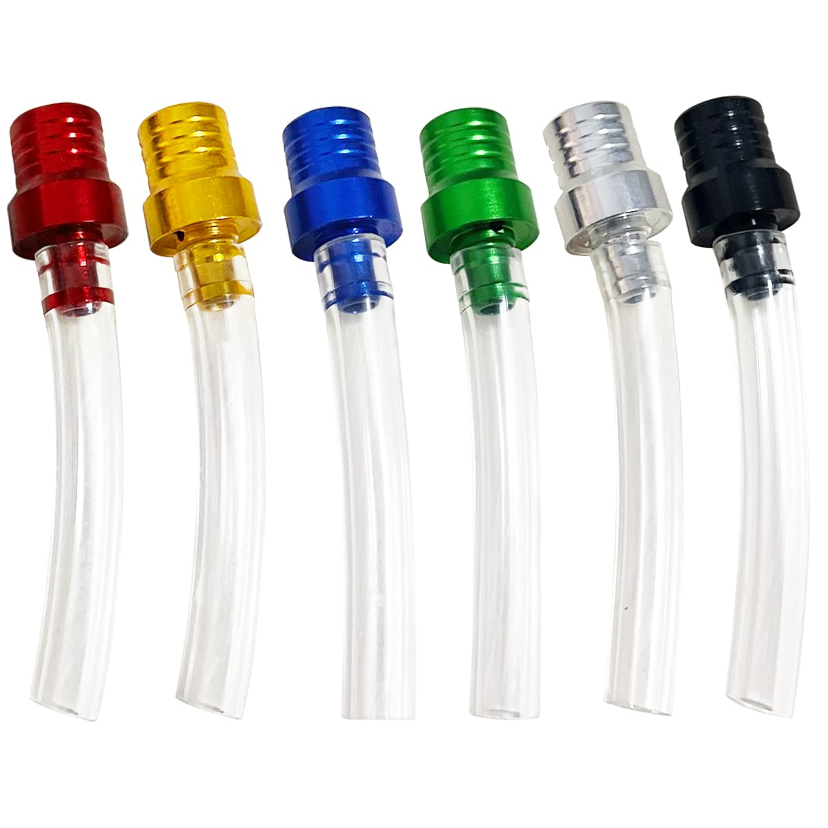 Apalie 6 Pcs Gas Cap Vent Tube, Fuel Gas Tank Cap Breather Vent Hose, Two-Way Breather Tube Vent For Motorcycle 50Cc 110Cc 125Cc
