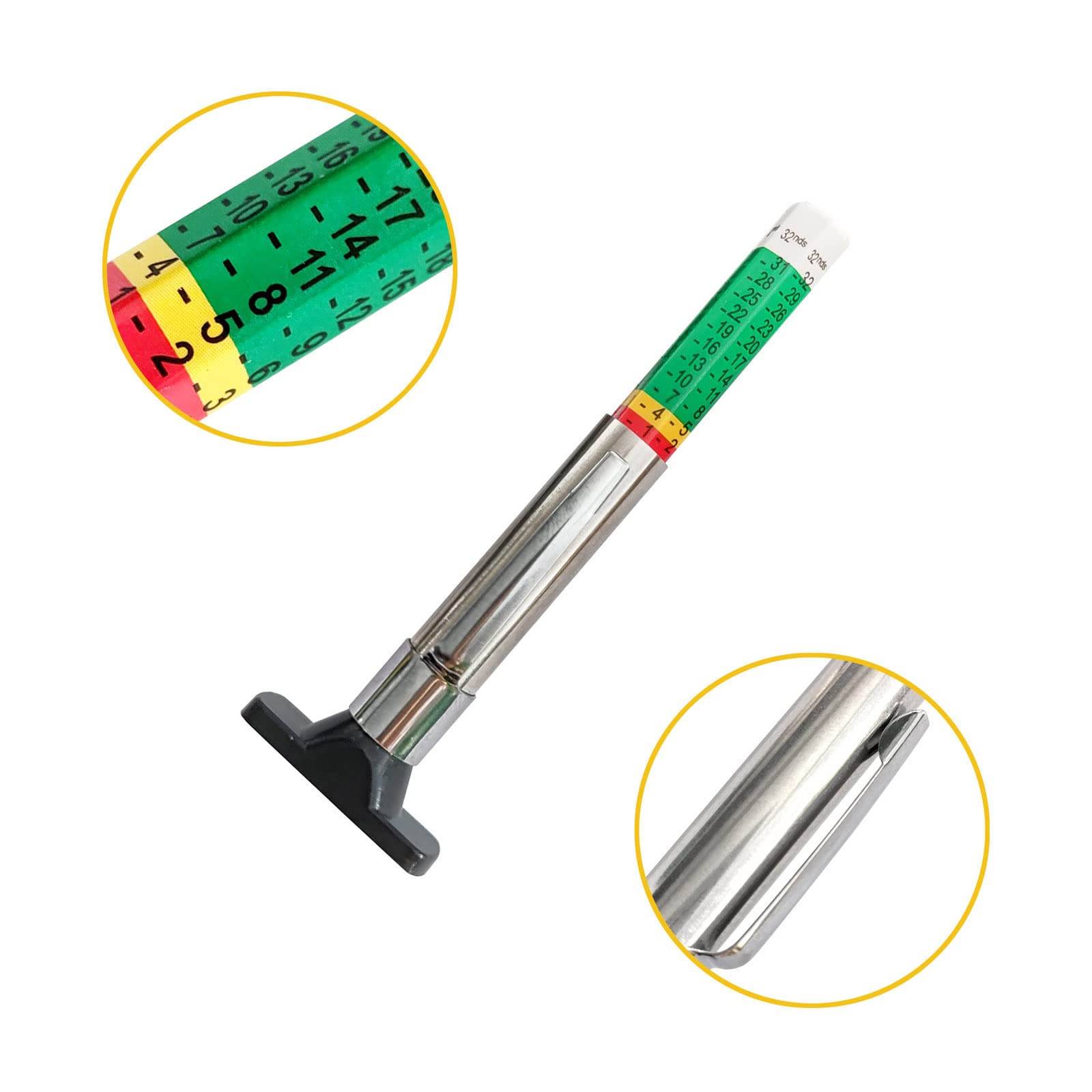 Newkita Tire Tread Depth Gauge, 2 Pack