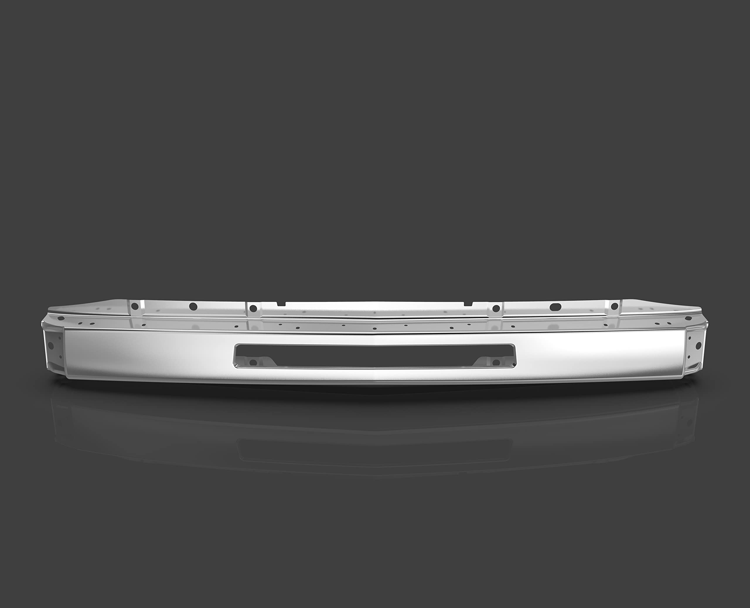 ECOTRIC Impact Bar for 2007-2013 Chevy Silverado 1500/2500/3500, Chrome Alloy Steel, Model VC-LYAM-298, Medium Size
