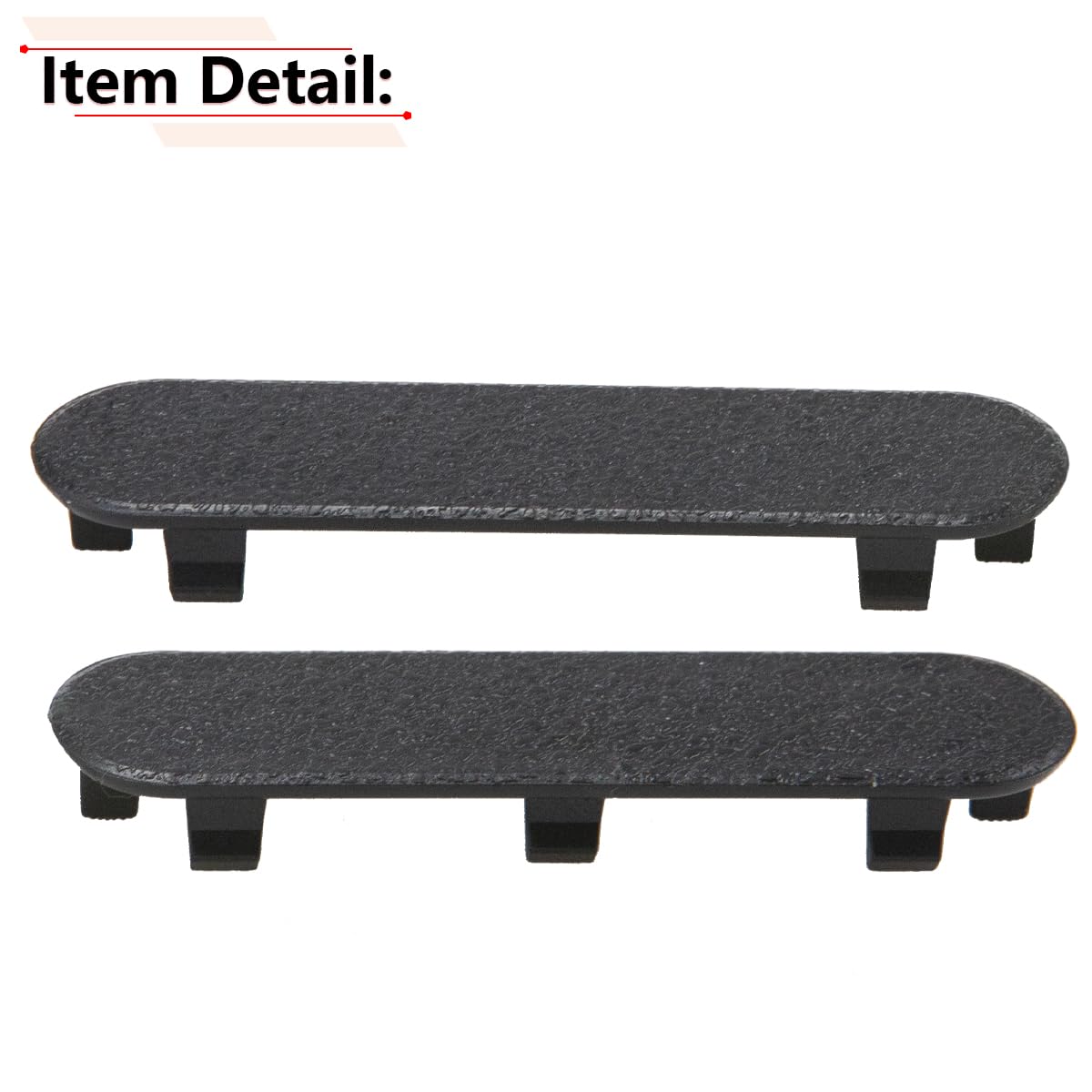 Rlb-Hilon 1 Pair Door Panel Handle Plug Screw Cover Trim Compatible With Chevy Corvette C5 1997 1998 1999 2000 2001 2002 2003 20