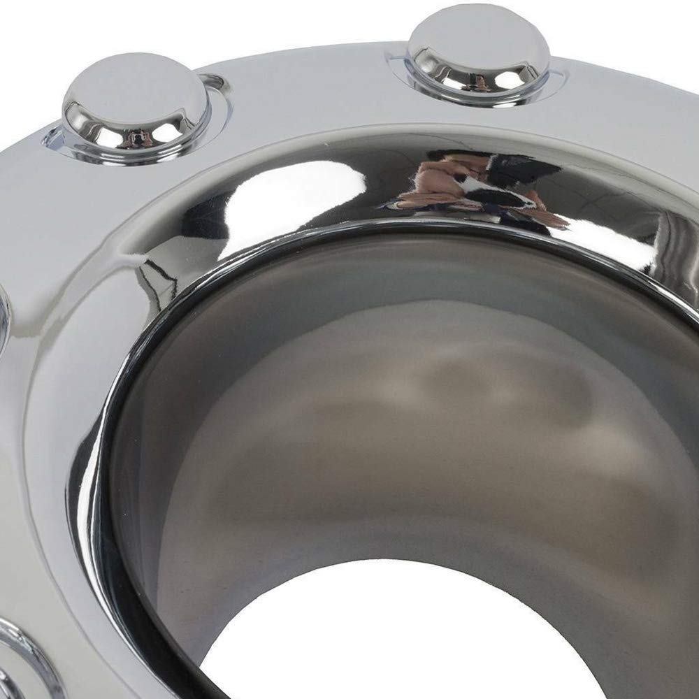 KARPAL Front Wheel Hubcap for 2005-2018 Ford F-350 Dually 4x4, Aluminum, Silver, Model 1KPFD2408001, 1pcs