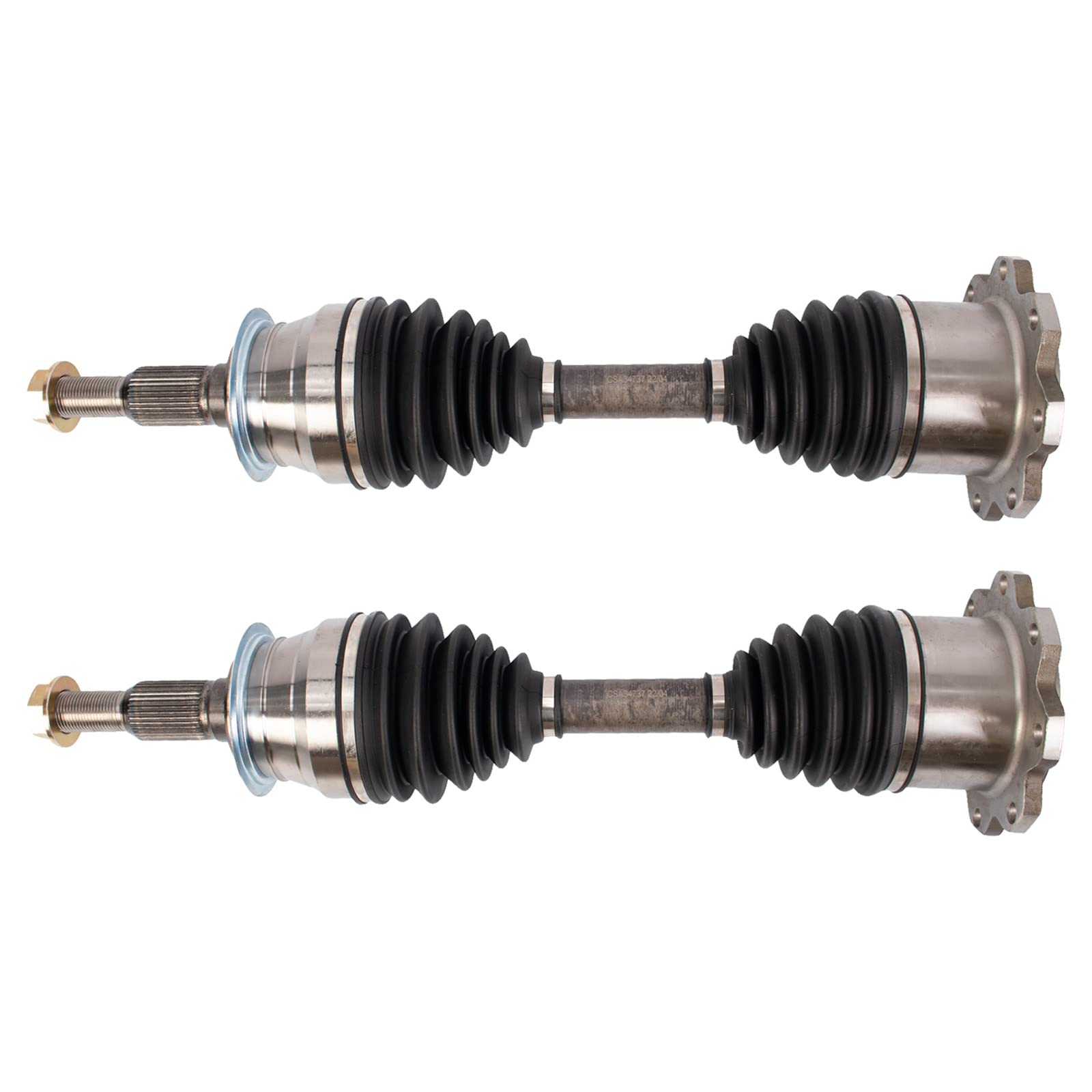 Trq Front Cv Axle Shaft Assembly Set Compatible With 2015-2020 Chevrolet Silverado 2500 Hd Silverado 3500 Hd Gmc Sierra 2500 Hd