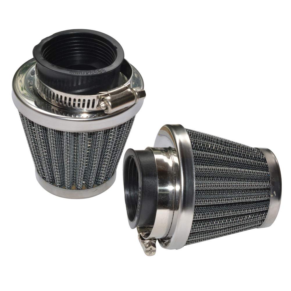 Baitaihem Pack Of 2 Motorcycle Pod Air Filter Dirt Pocket Bike Atv Pit Bike 35 38 39 40 42 46 48 50 52 54Mm (50Mm)