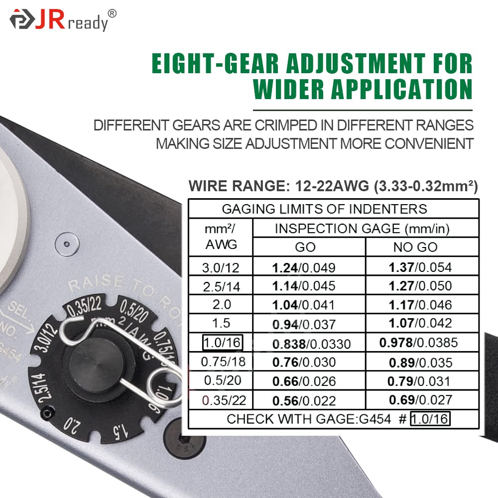 JRready ST6360 DTM Connector Crimp Tool Kit with 354 PCS Connectors, Size 20 Solid Terminal for Automotive Electrical Applications