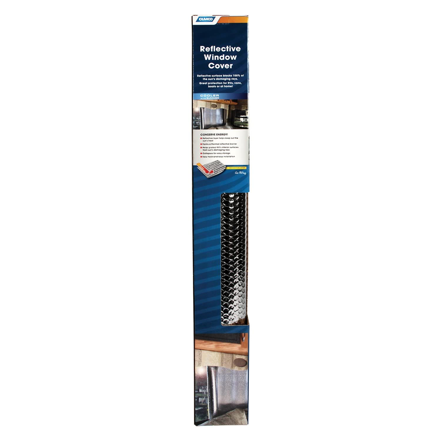 Camco 45162 50 X 30 Sunshield Reflective Window Cover