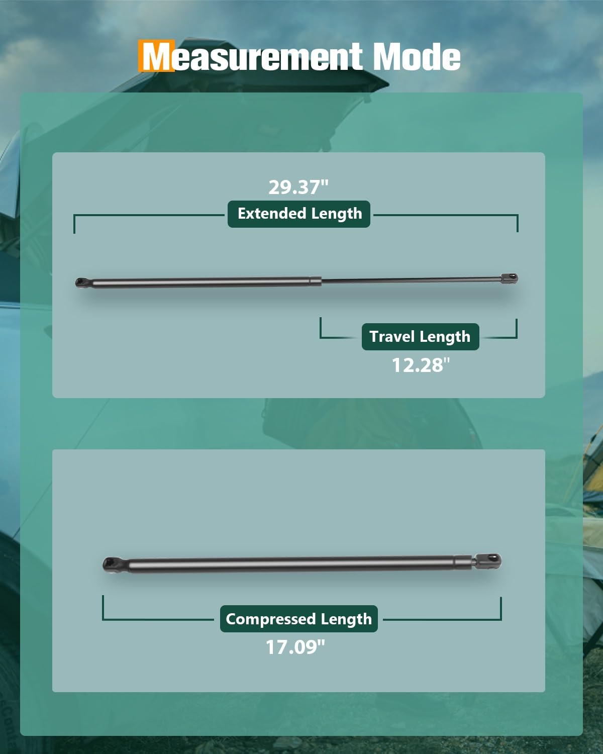 Scitoo Hood Lift Supports Replacement Struts Gas Springs Shocks Fit For Hyundai Azera 3.3L 2007-2011,For Hyundai Azera 3.8L 2006