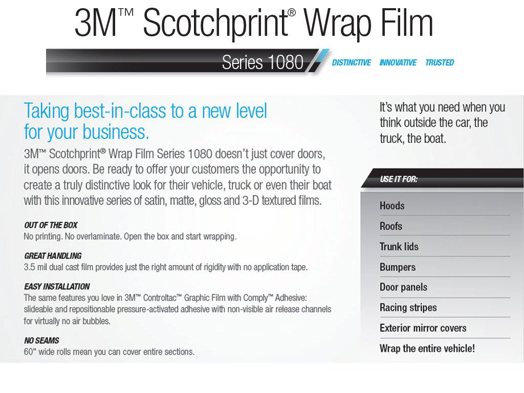 3M 2080 G201 Gloss Anthracite (5Ft X 2Ft) Vinyl Wrap Film Sheet With Air-Release For Cars, Trucks & More (10Sq Ft Roll)