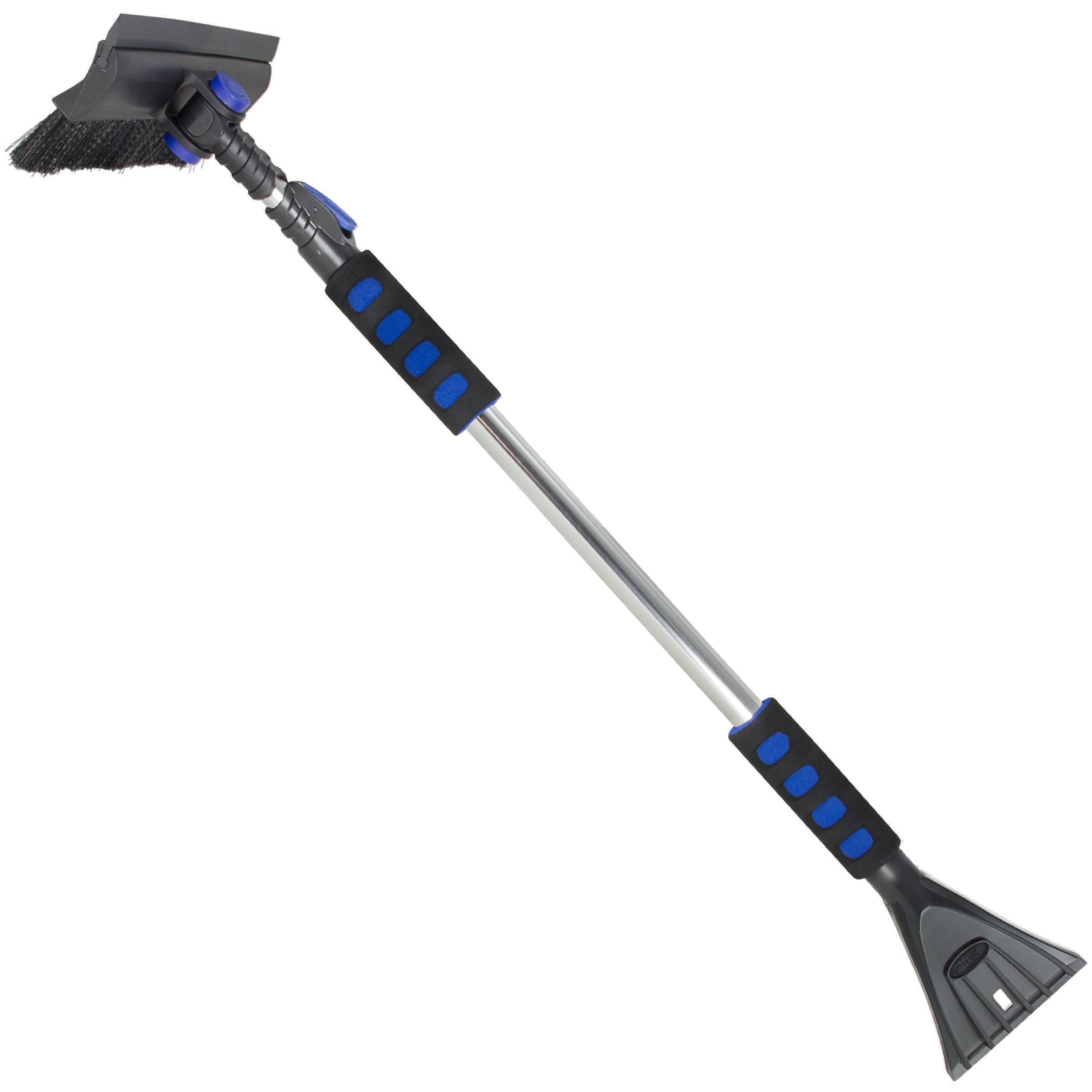 Subzero 80052 52'' Extension Quick-Release Handle Ice Scraper And Pivoting Snow Broom (Colors May Vary)