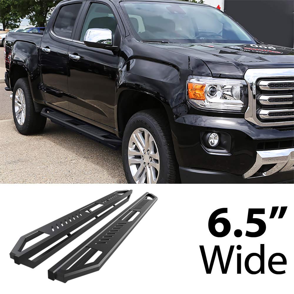 Hd Ridez Hybrid Rocker Steel Armor Compatible With Chevy Colorado Gmc Canyon 2015-2024 Crew Cab (Nerf Bar Side Steps Side Bars)