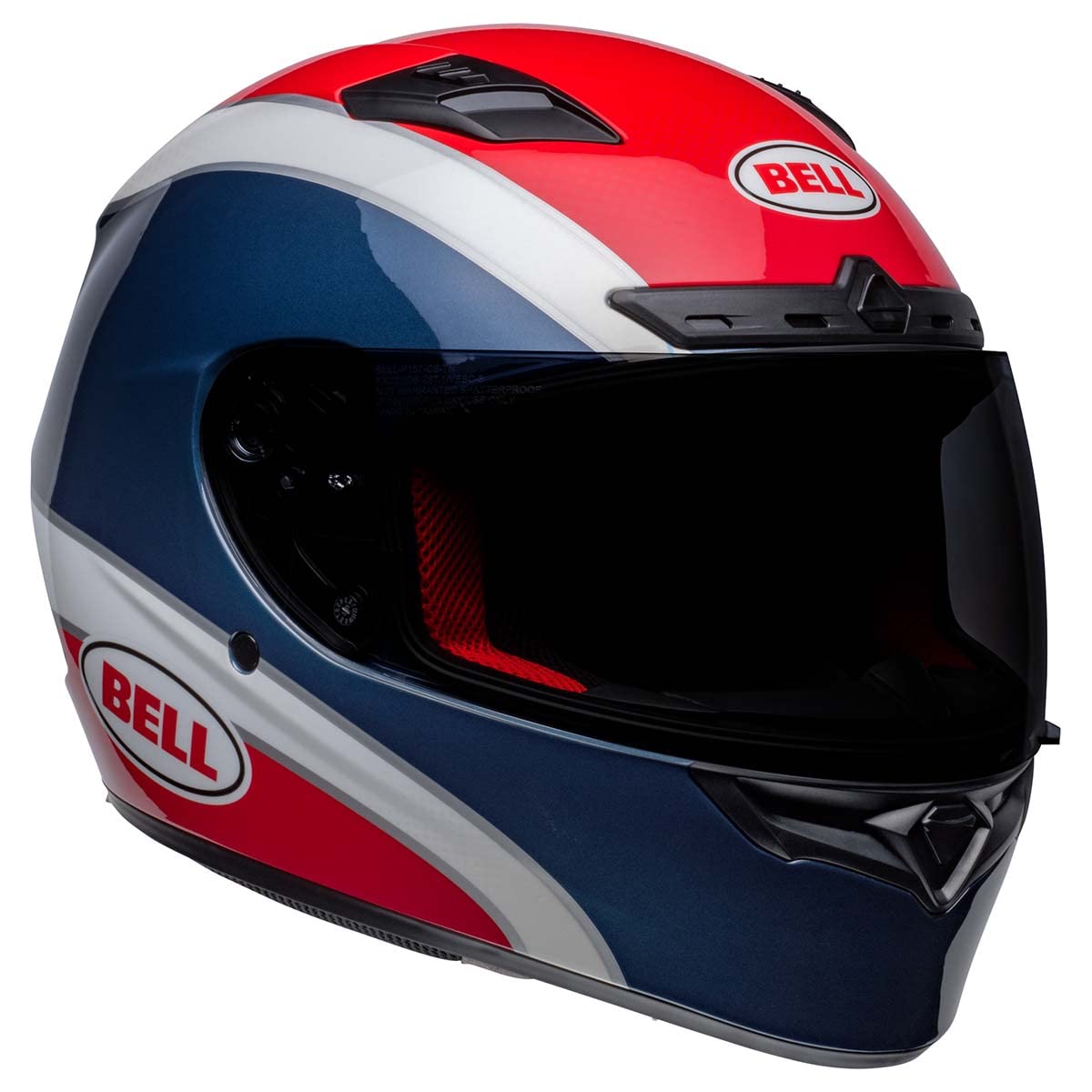 Bell Qualifier Dlx Mips Street Helmet (Classic Gloss Navy/Red - Small)