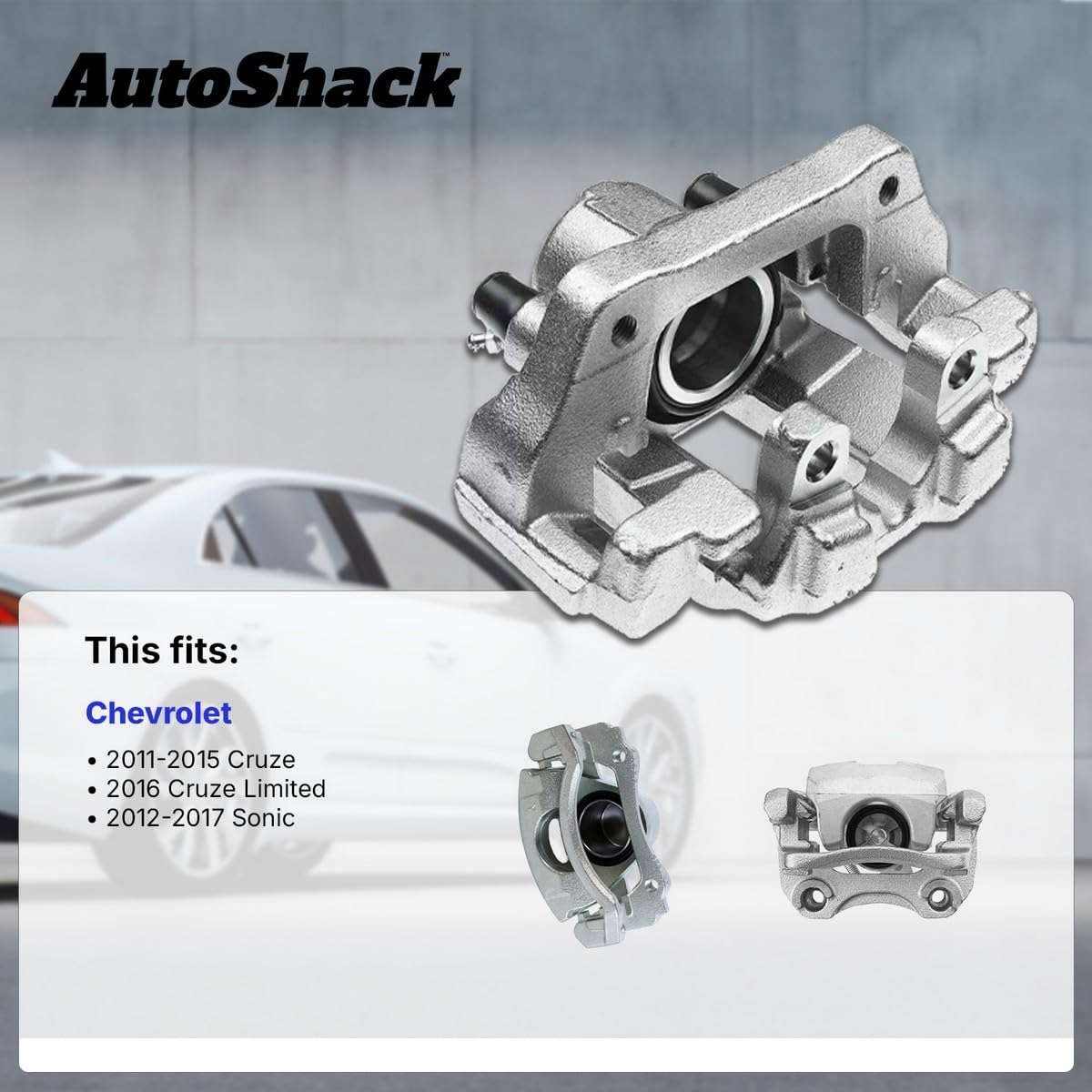 Autoshack Front Brake Calipers Assembly Pair Set Of 2 Driver And Passenger Side Replacement For 2011 2012 2013 2014 2015 Chevrolet Cruze 2012-2017 Sonic 2016 Cruze Limited 1.4L 1.8L Fwd Bc3186Pr