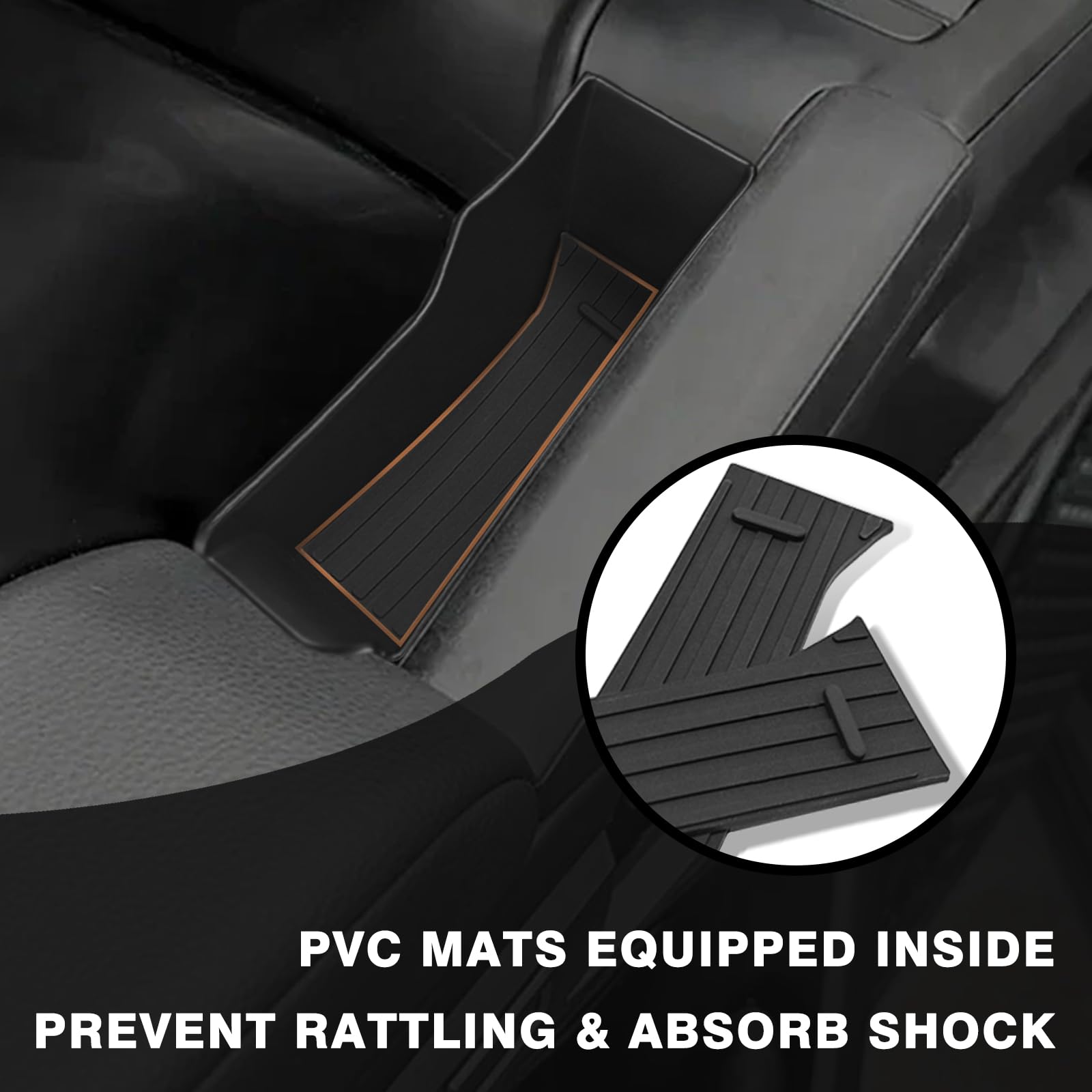 Muslogy Front Door Handle Inserts Box Interior Storage Organizer Compatible With Toyota Tacoma 2024 & 2025 4Runner Accessories D