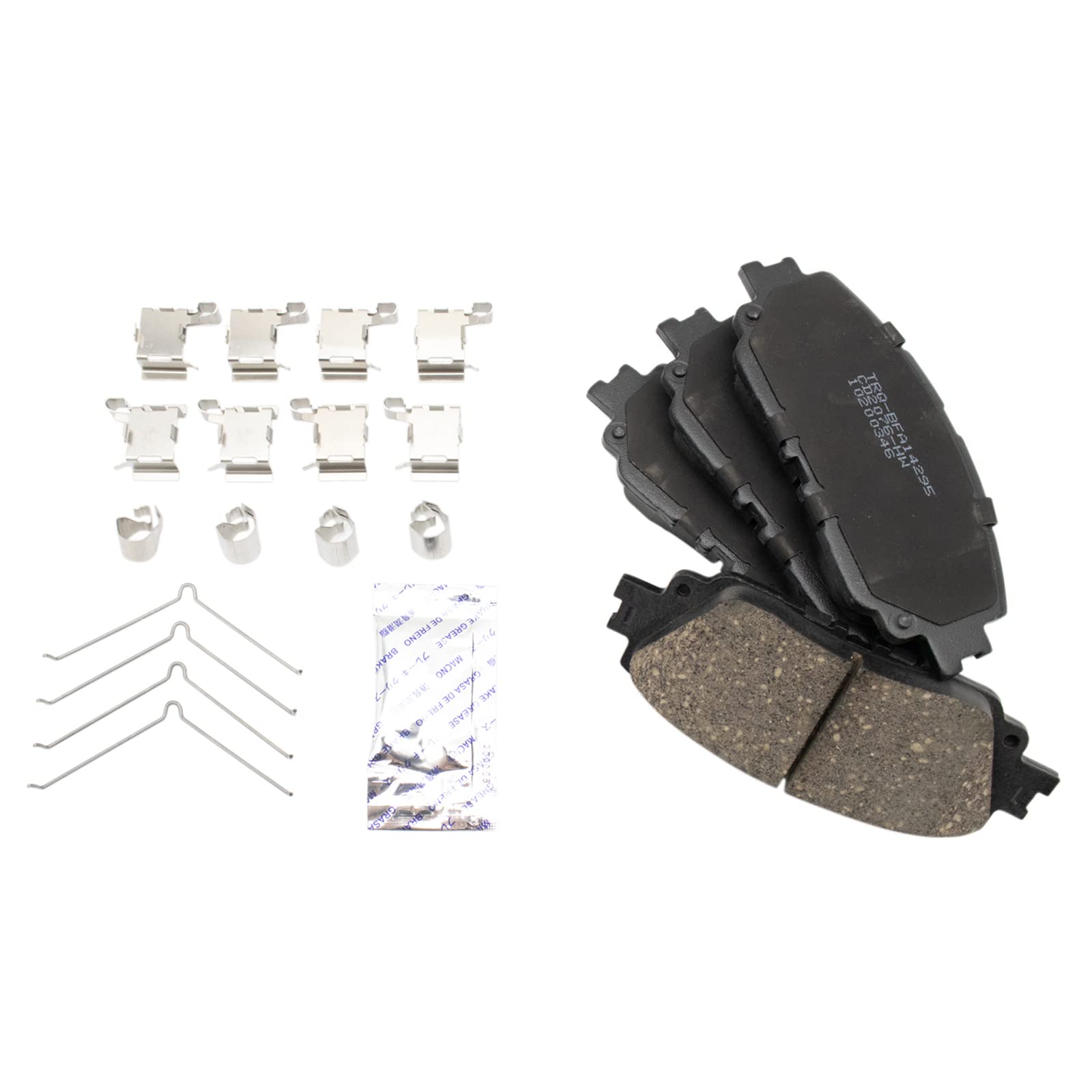 Trq Brake Pads Ceramic Compatible With 2021-2022 Lexus Es250 2019-2022 Es300H Es350 Ux200 2019-2023 Ux250H Toyota Avalon 2020-20