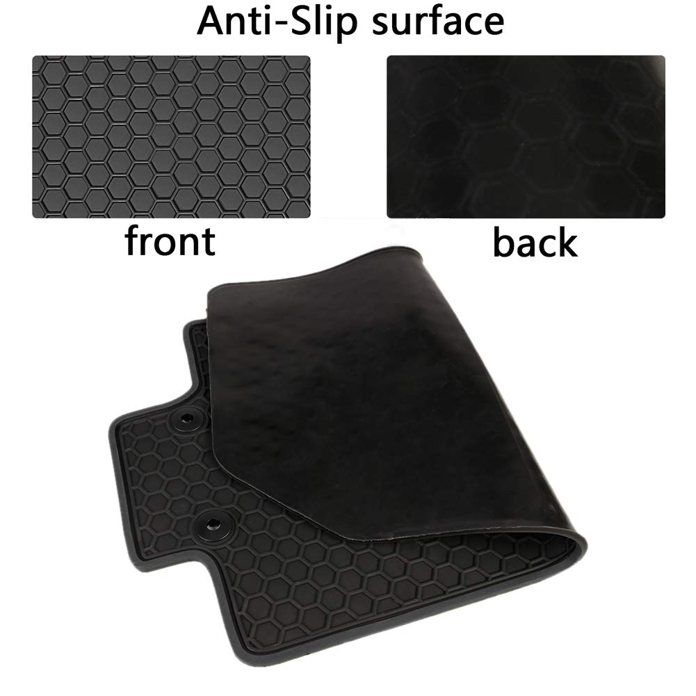 Car Floor Mats For Honda Accord 11Th 2023 2024 2025 (Include Hybrid) Custom Fit Full Black Rubber Auto Liner Mats All Weather Pr