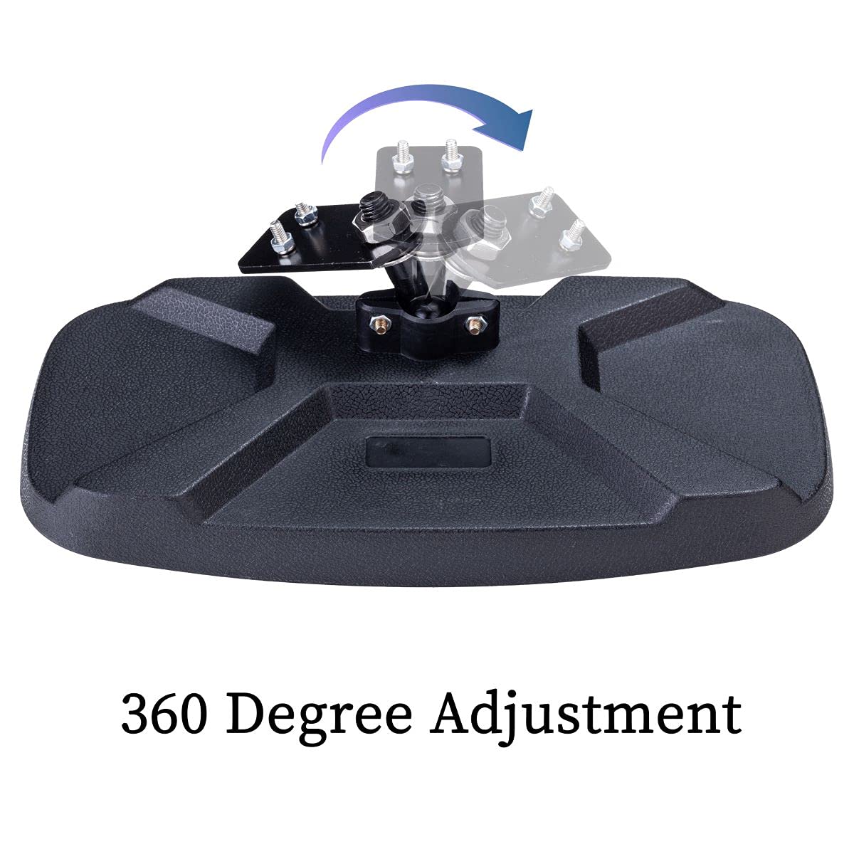 Dicater Center Rear View Mirror Compatible With Polaris Ranger 500 570 900 Xp 1000 Xp/Crew 2017-2023 High Definition Convex Rear