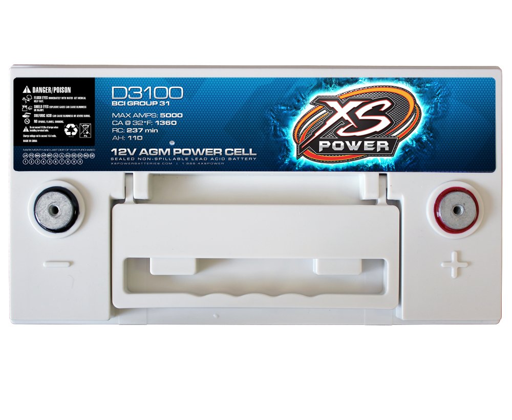 XS Power D3100 Battery - Plastic Construction, No Color, Model XS-D3100