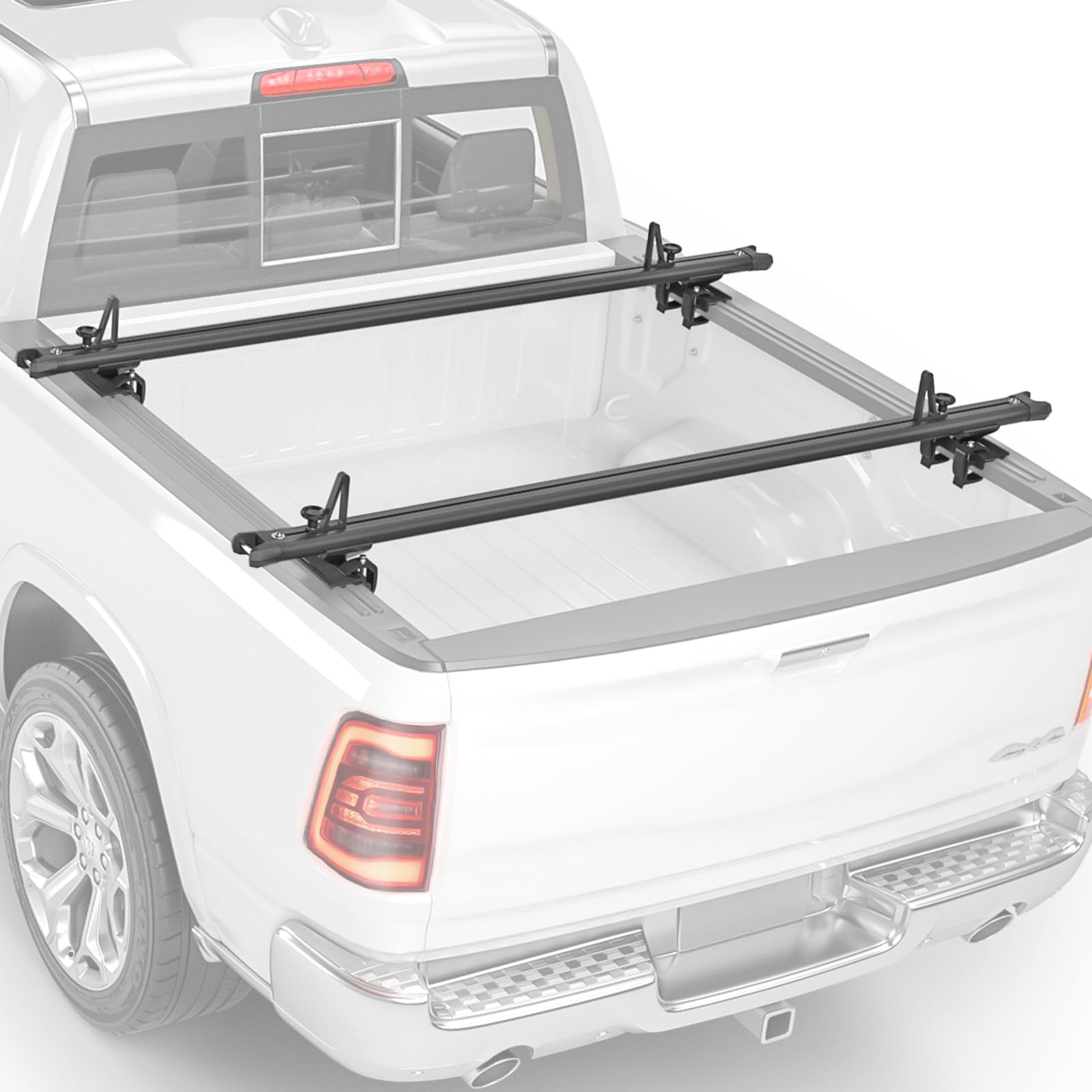 Aa-Racks Model Apx2503 83'' Full-Size Low Profile Heavy Duty Aluminum Truck Bed Rack For Trucks And Trailers With Open Rails (30