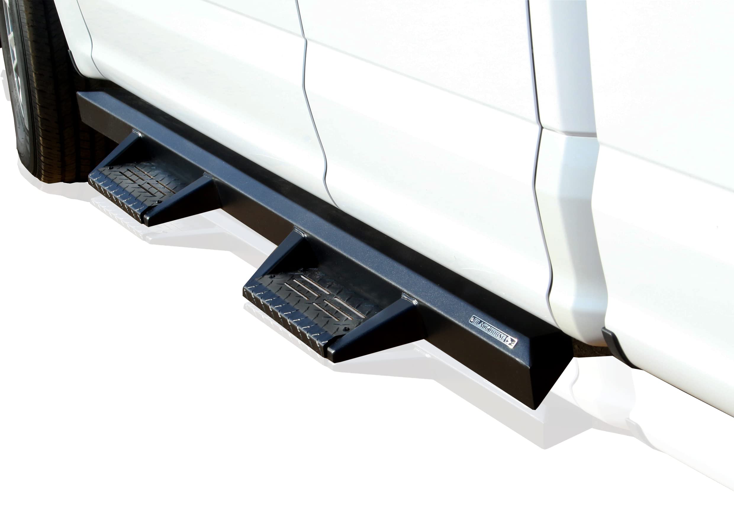 Black Horse Off Road Black Horse Impact Heavy Duty Drop Side Steps - Black Compatible With 2015-2022 Ford F-150 Super Cab Im-Fof1Sc